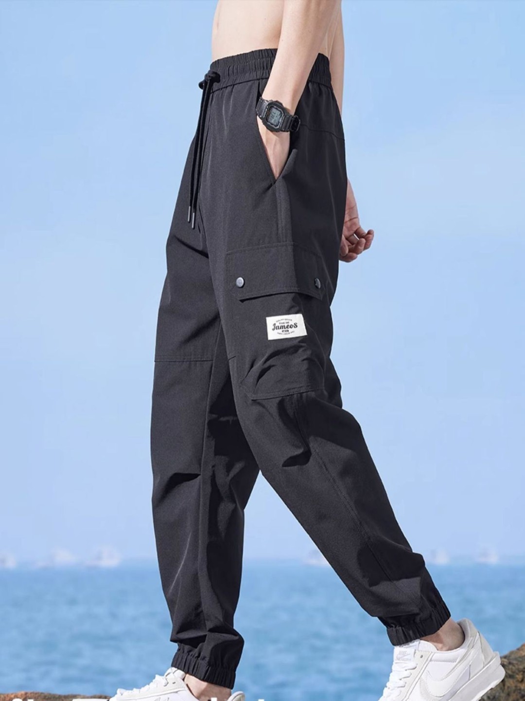 

StyleCast Men Joggers Trousers, Black
