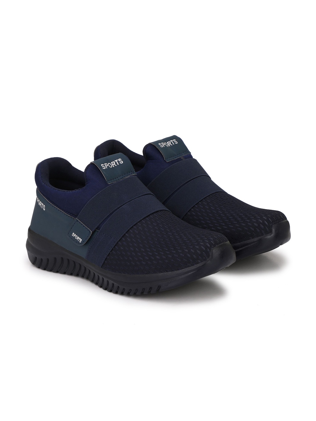 

Shoe Island Men Mesh Running Non-Marking Shoes, Navy blue