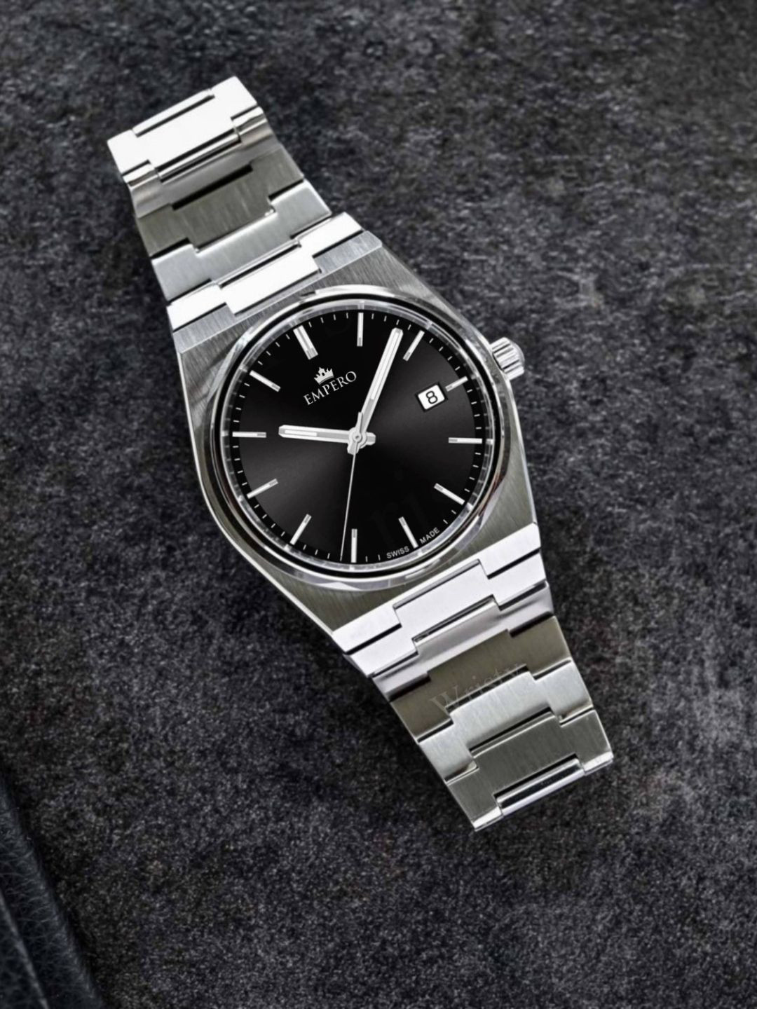 

EMPERO Men & Stainless Steel Straps Analogue Multi Function Watch EAB217 Date Black