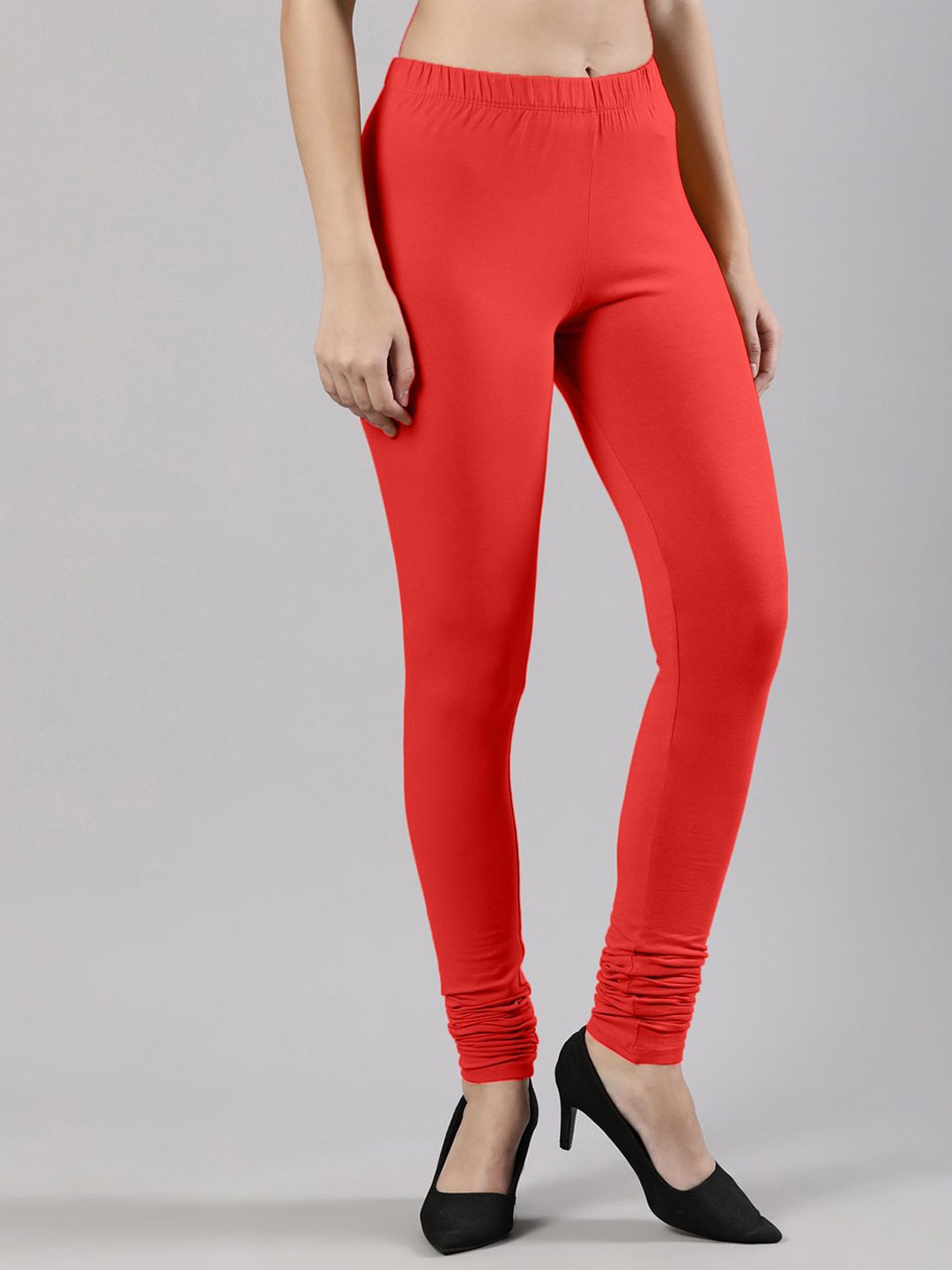 

Femmora Churidar Length Leggings, Red