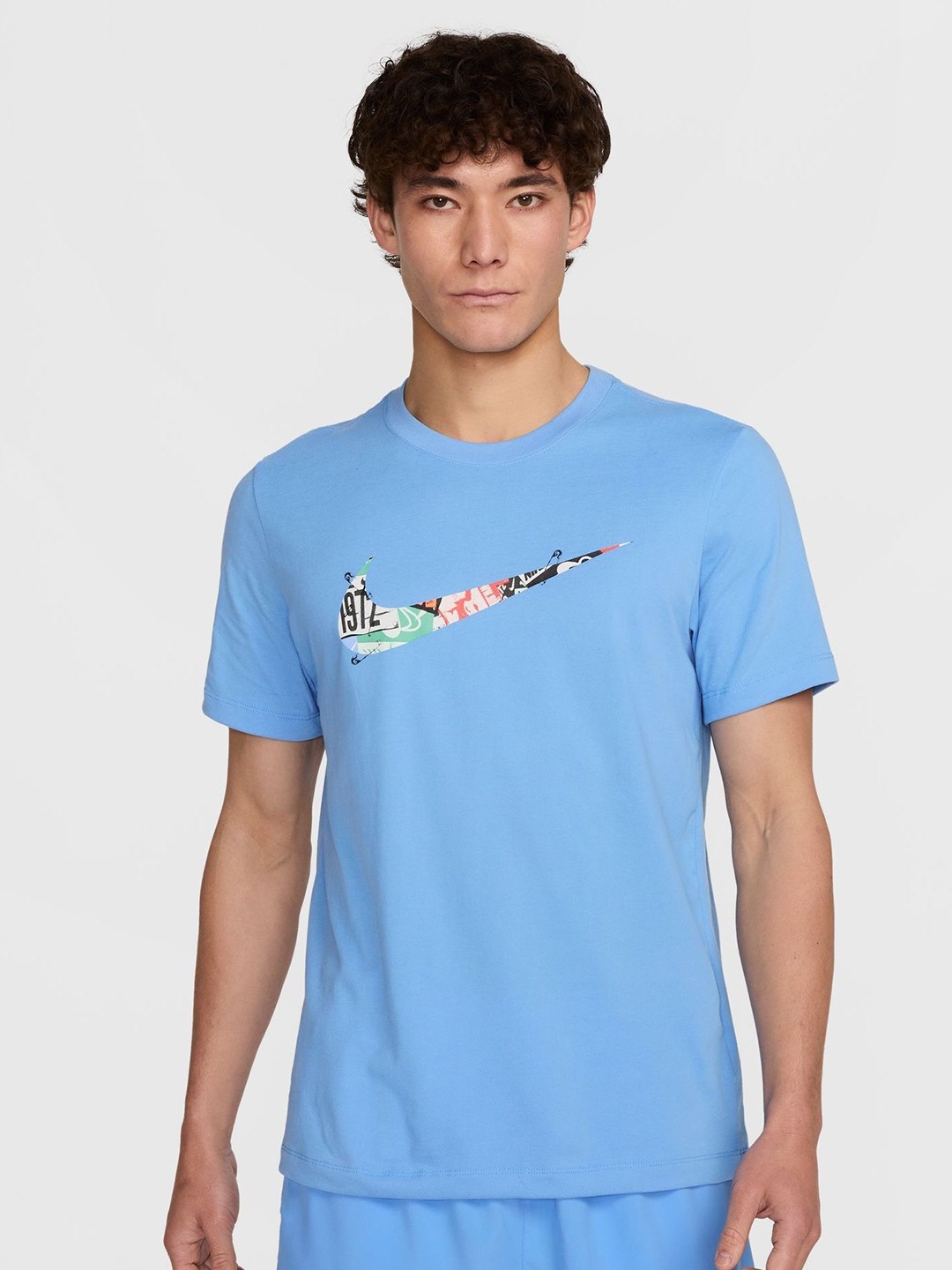 

Nike Men's Dri-FIT Running T-Shirt, Blue