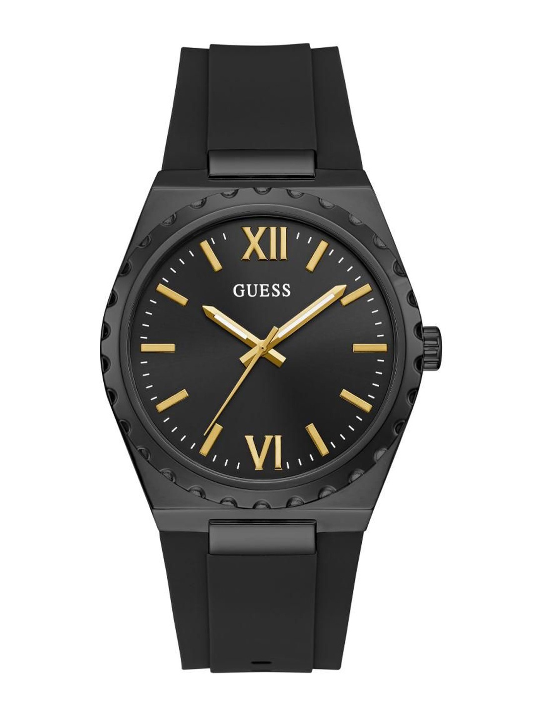 

GUESS Men Brass Dial & Straps Analogue Watch U1451G1M, Black