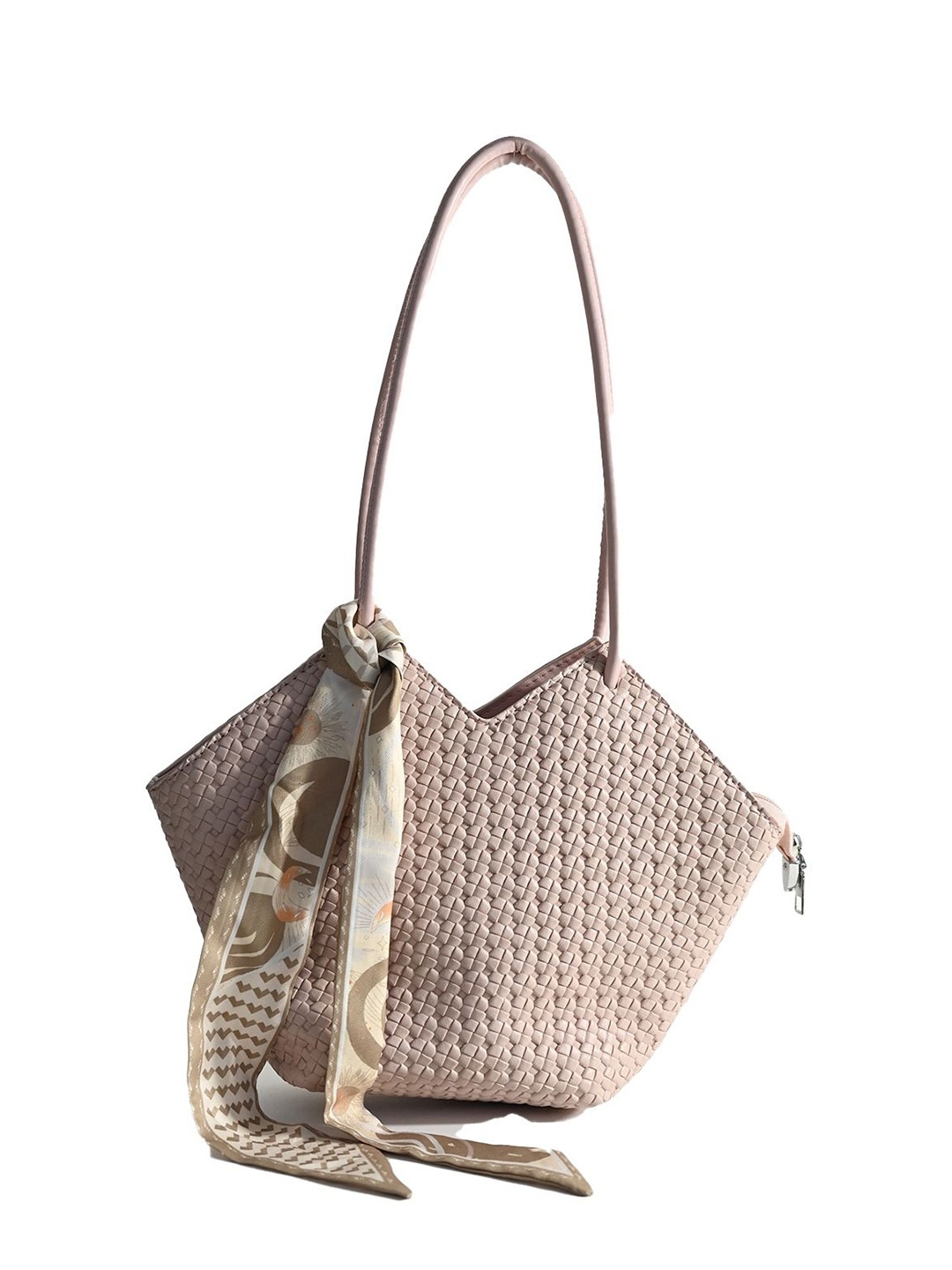 

ODETTE Textured PU Structured Handheld Bag, Pink