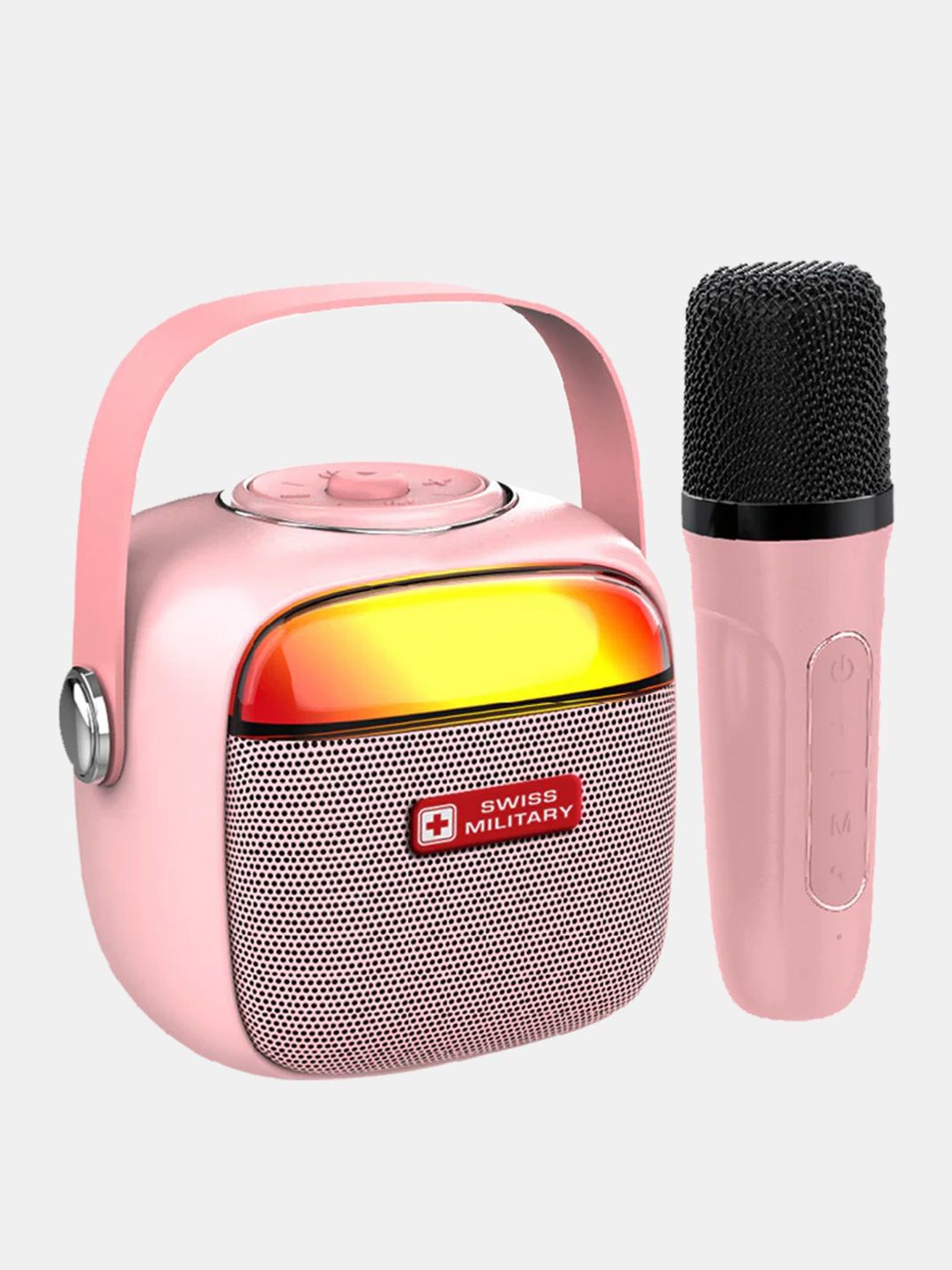

ANCHAPOP 5W Wireless Bluetooth Party Speaker With Mic, Pink