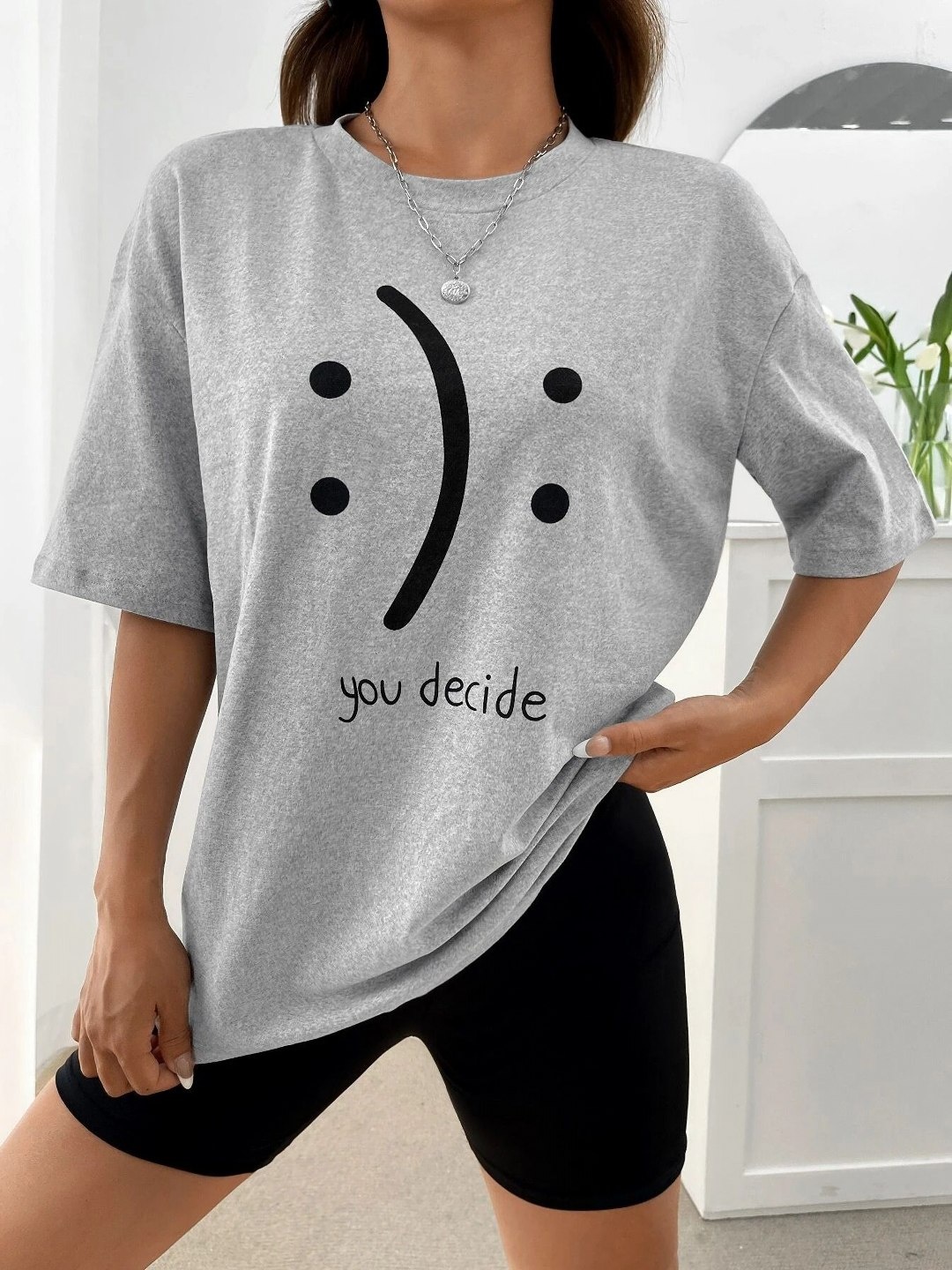 

SZN Graphic Printed T-shirt, Grey