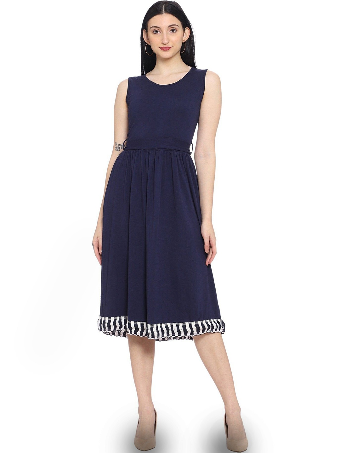 

ROARERS Fit & Flare Dress, Navy blue