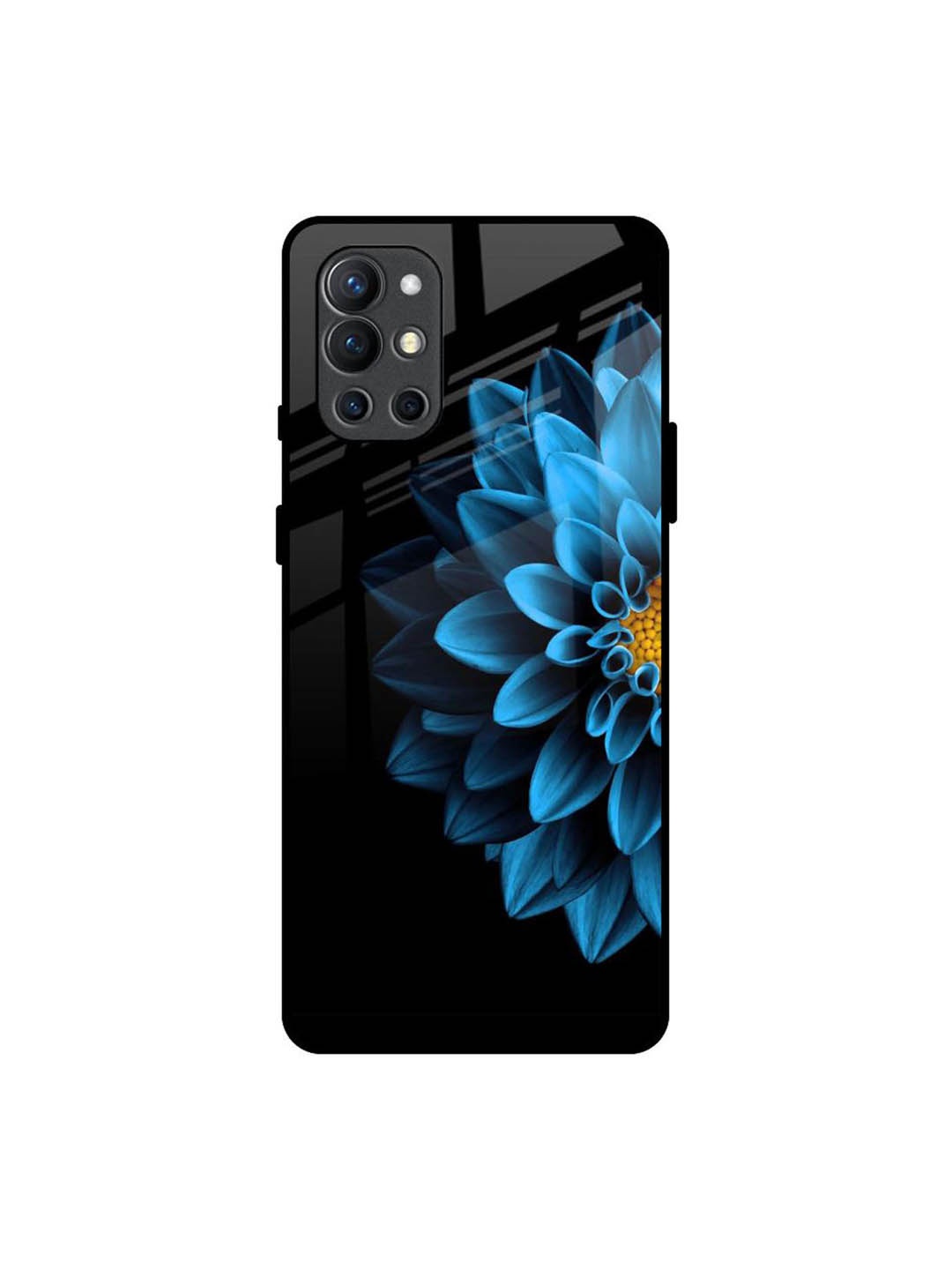 

QRIOH Floral Printed OnePlus 9R Back Case Mobile Accessories, Black