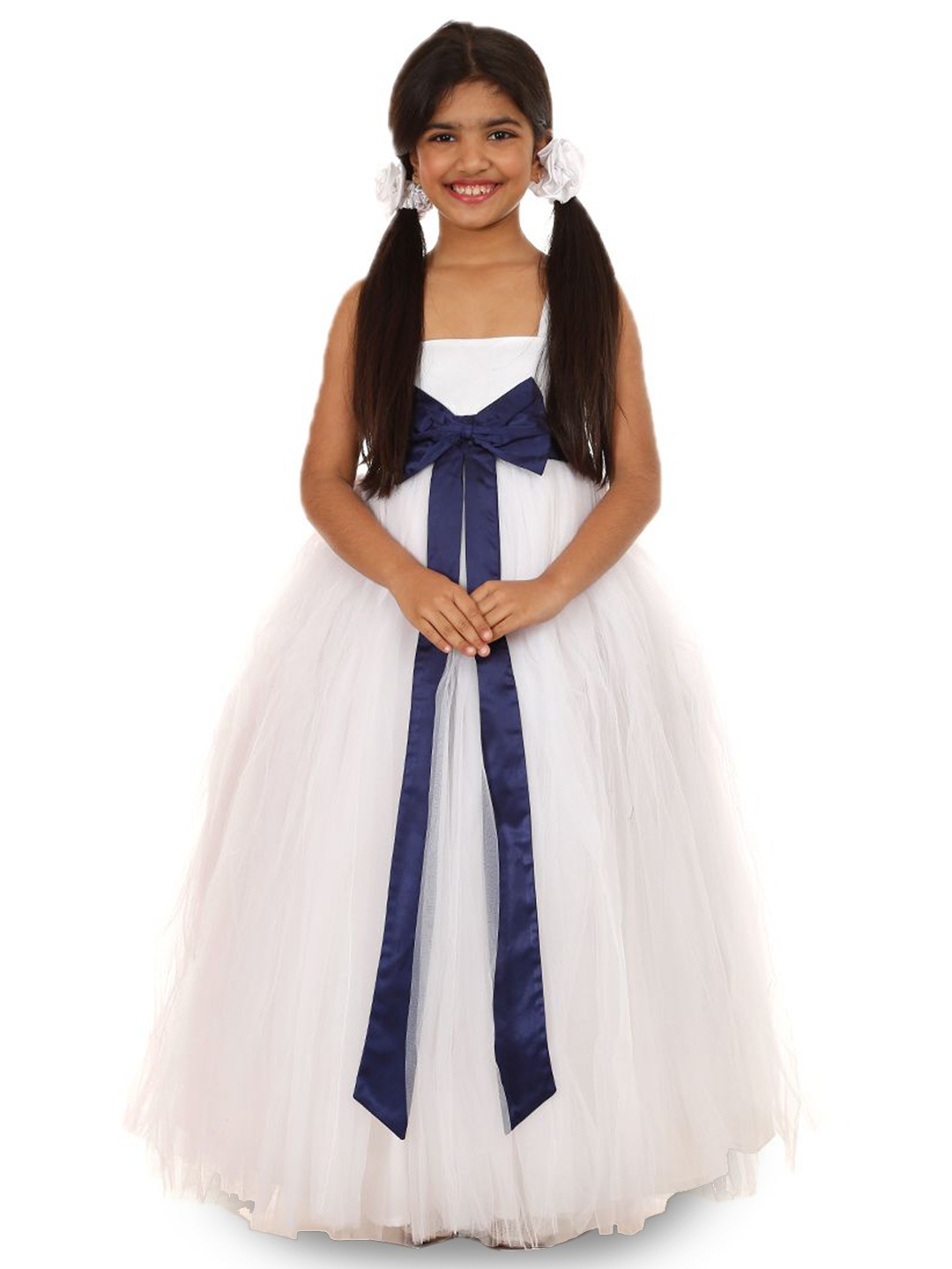 

Wow Princess Net A-Line Maxi Dress, White
