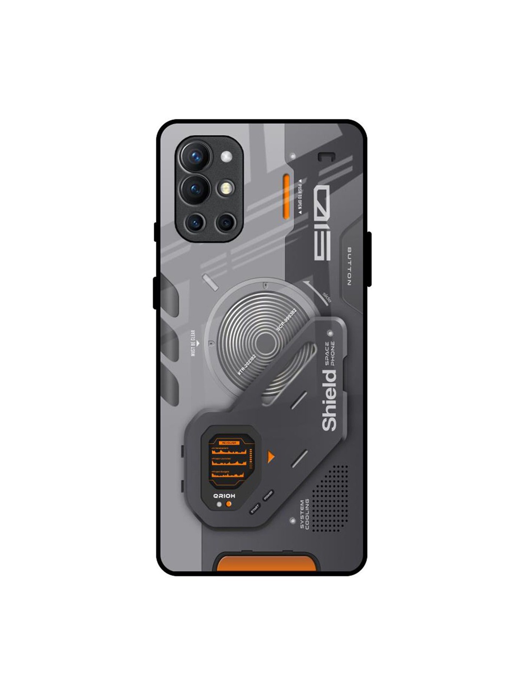 

QRIOH Typography Printed OnePlus 9R Back Case Mobile Accessories, Grey