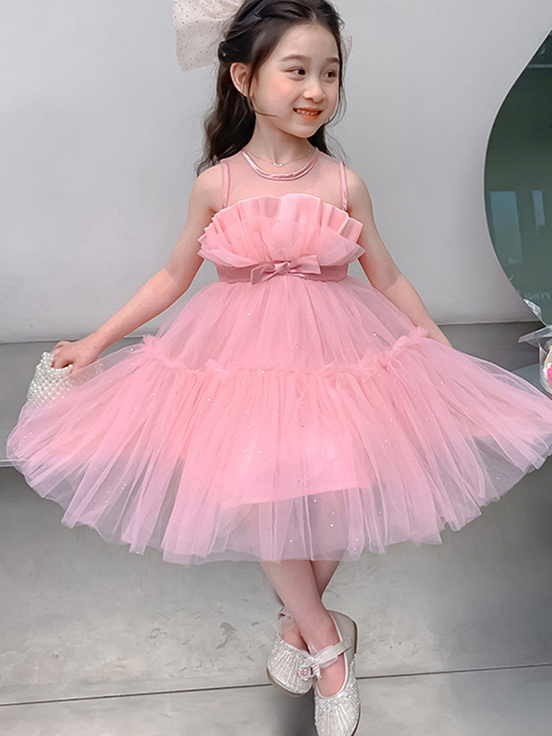 

LULU & SKY Fit & Flare Dress, Pink