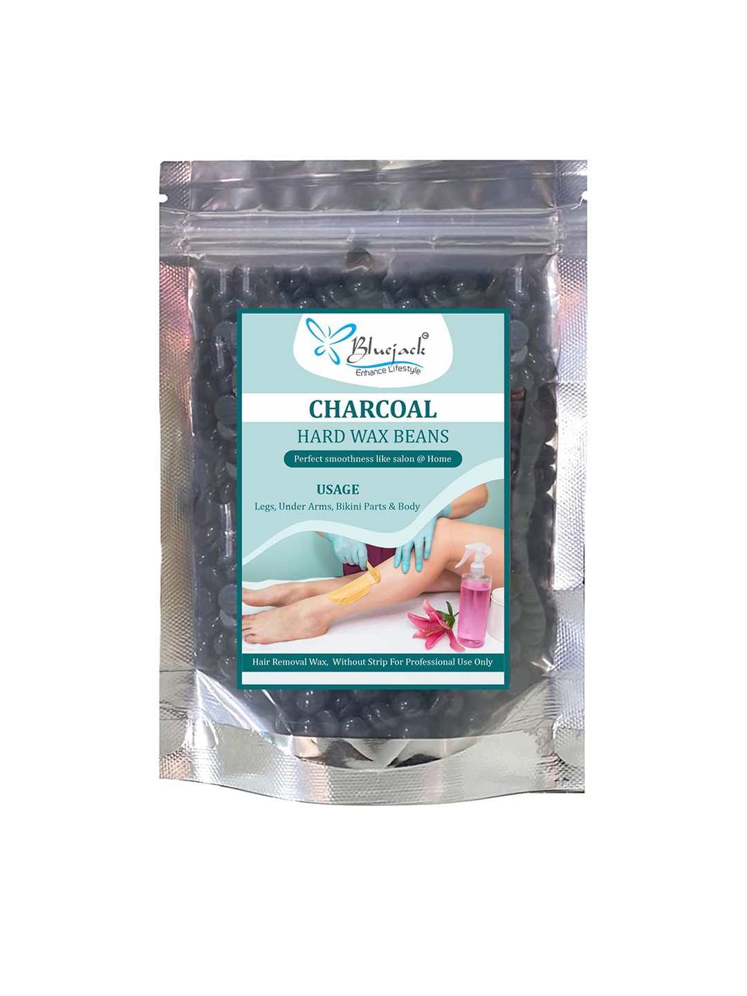 

Bluejack Charcoal Hard Wax Beans - 100 g, Black