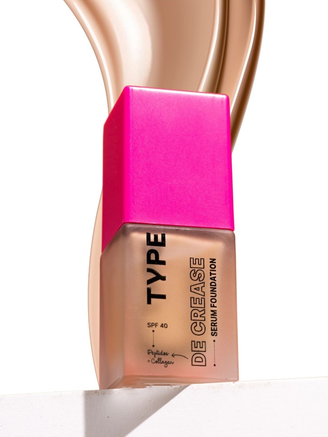 

TYPE BEAUTY INC De Crease Foundation- Cookie 220, Nude