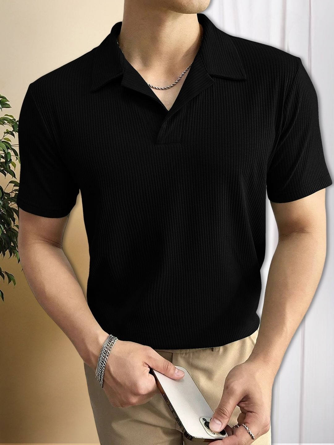 

Moda Rapido Men T-shirt, Black