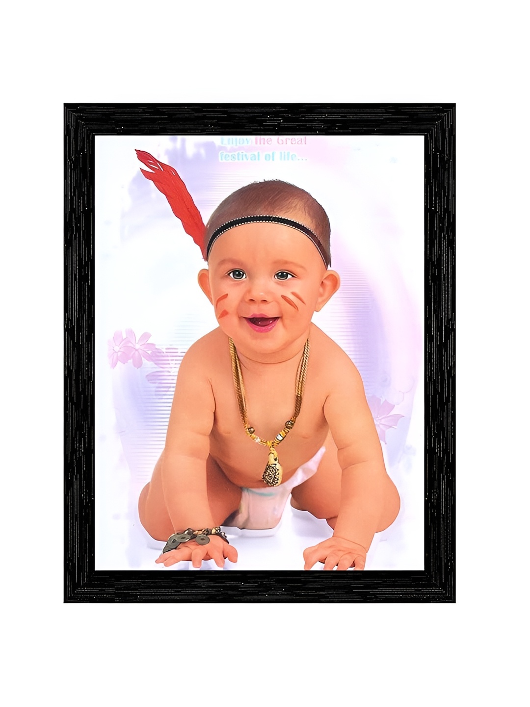 

Indianara Beige & Pink 1 Piece Wood Other Wall Paintings