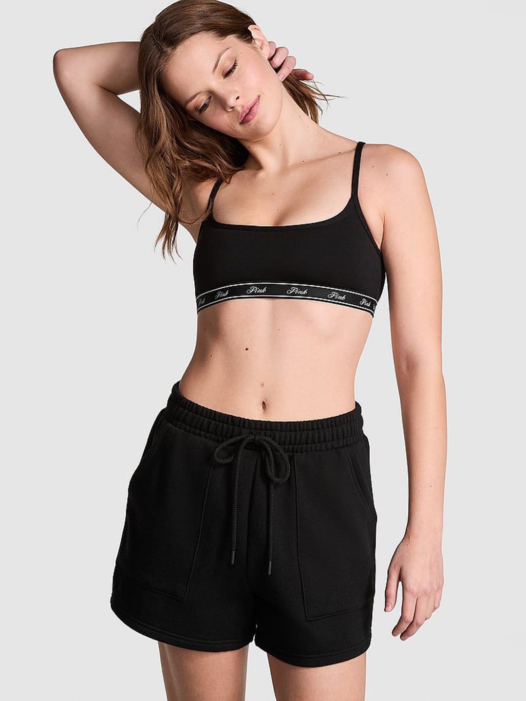 

Victoria's Secret Women High-Rise Shorts, Black