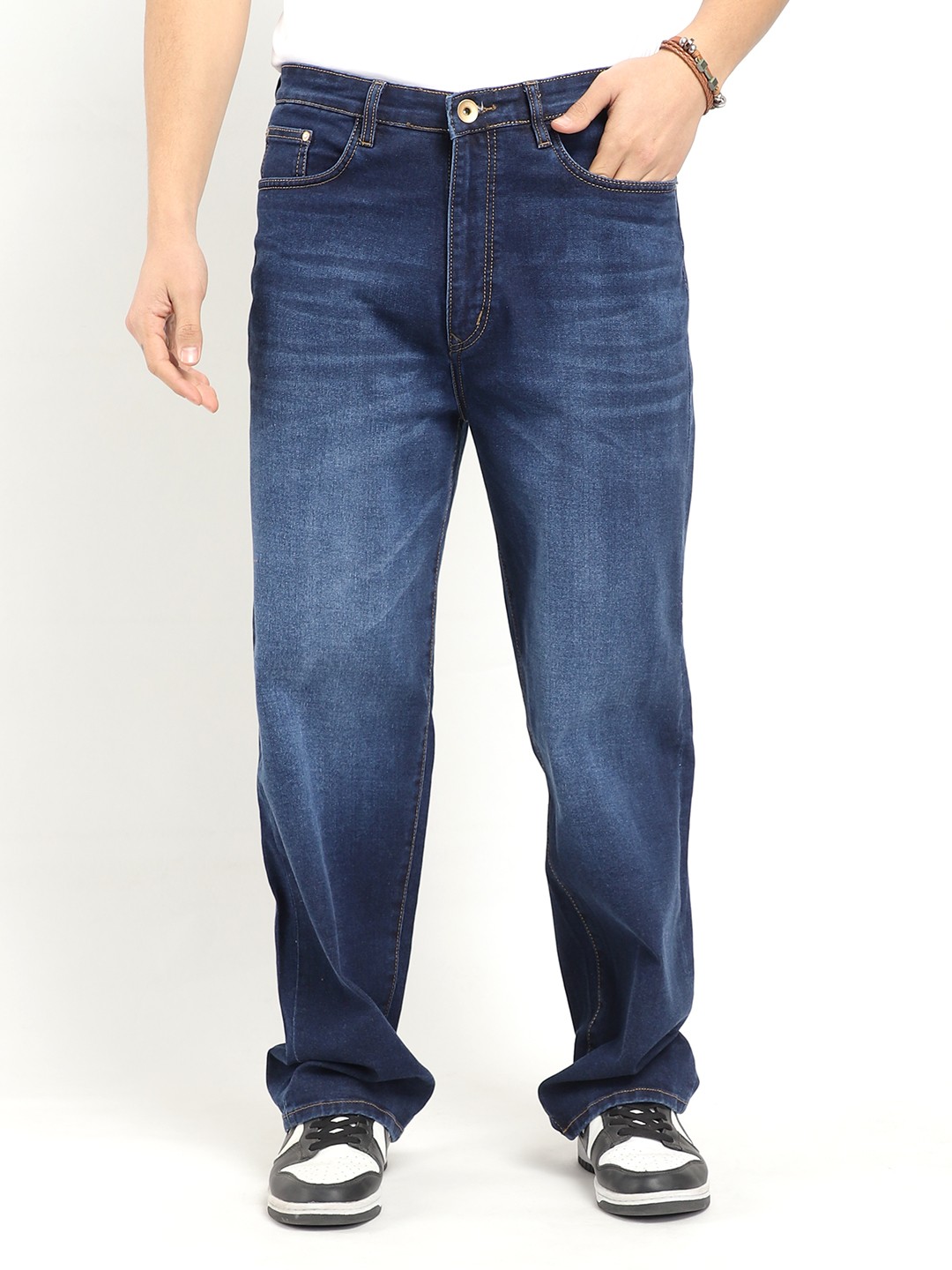 

JIMMY & JORDAN Men Jean Low Distress Light Fade Jeans, Blue