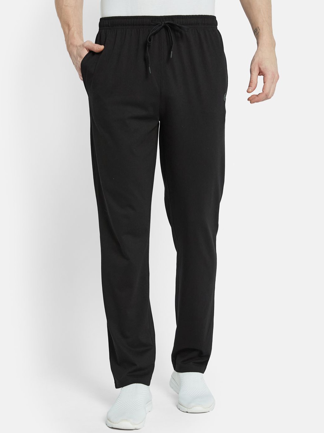 

Octave Men Cotton Track Pants, Black