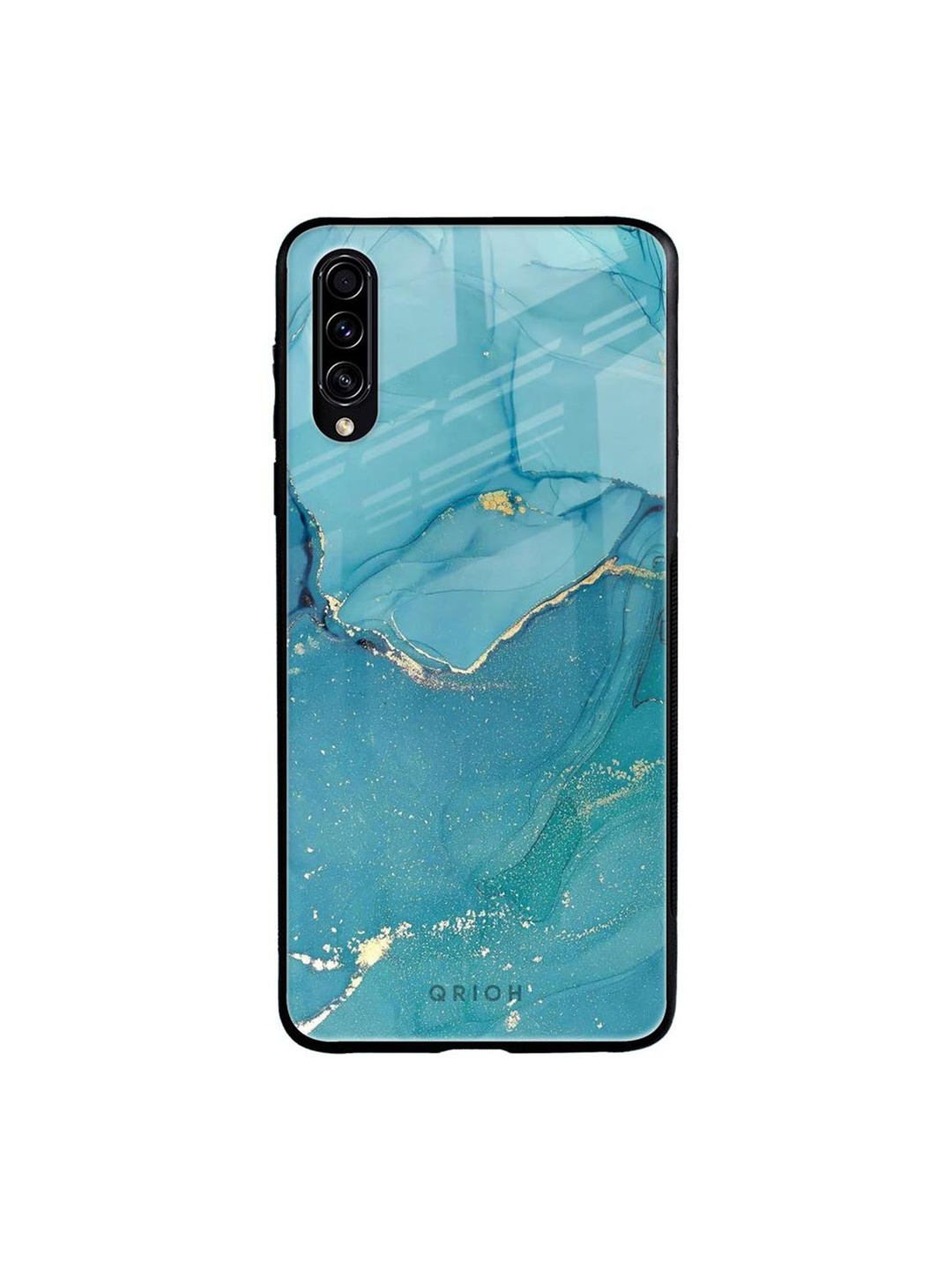 

QRIOH Abstract Printed Samsung Galaxy A70S Back Case Mobile Accessories, Blue