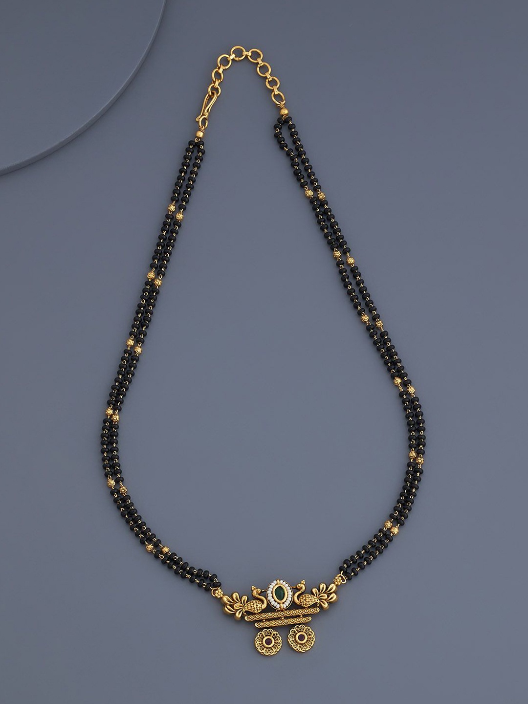 

Kushal's Fashion Jewellery Gold-Plated Mangalsutra
