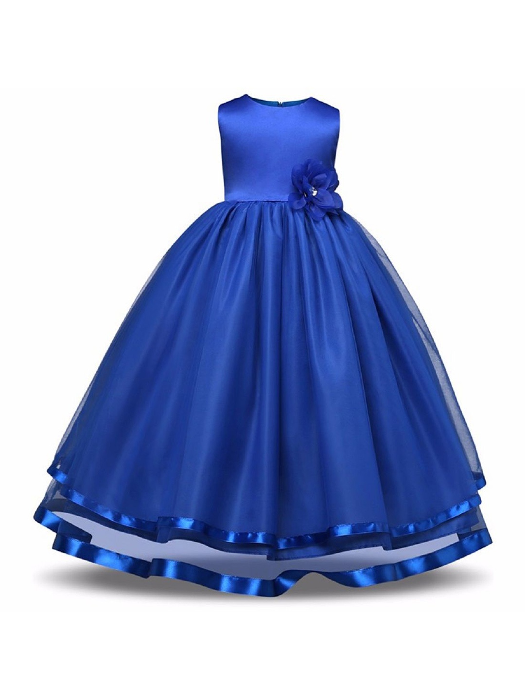 

Wow Princess Net A-Line Maxi Dress, Blue