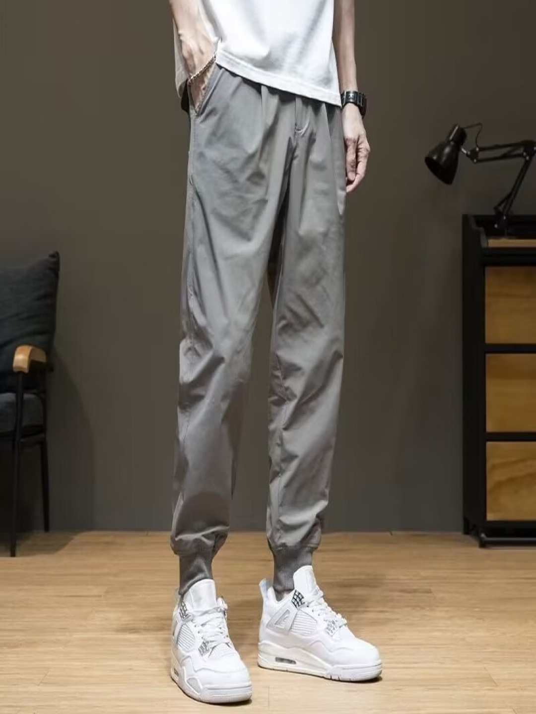

StyleCast Men Joggers Trousers, Grey