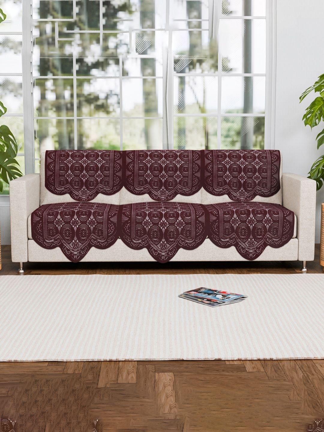 

Aura Brown Cotton Sofa Cover