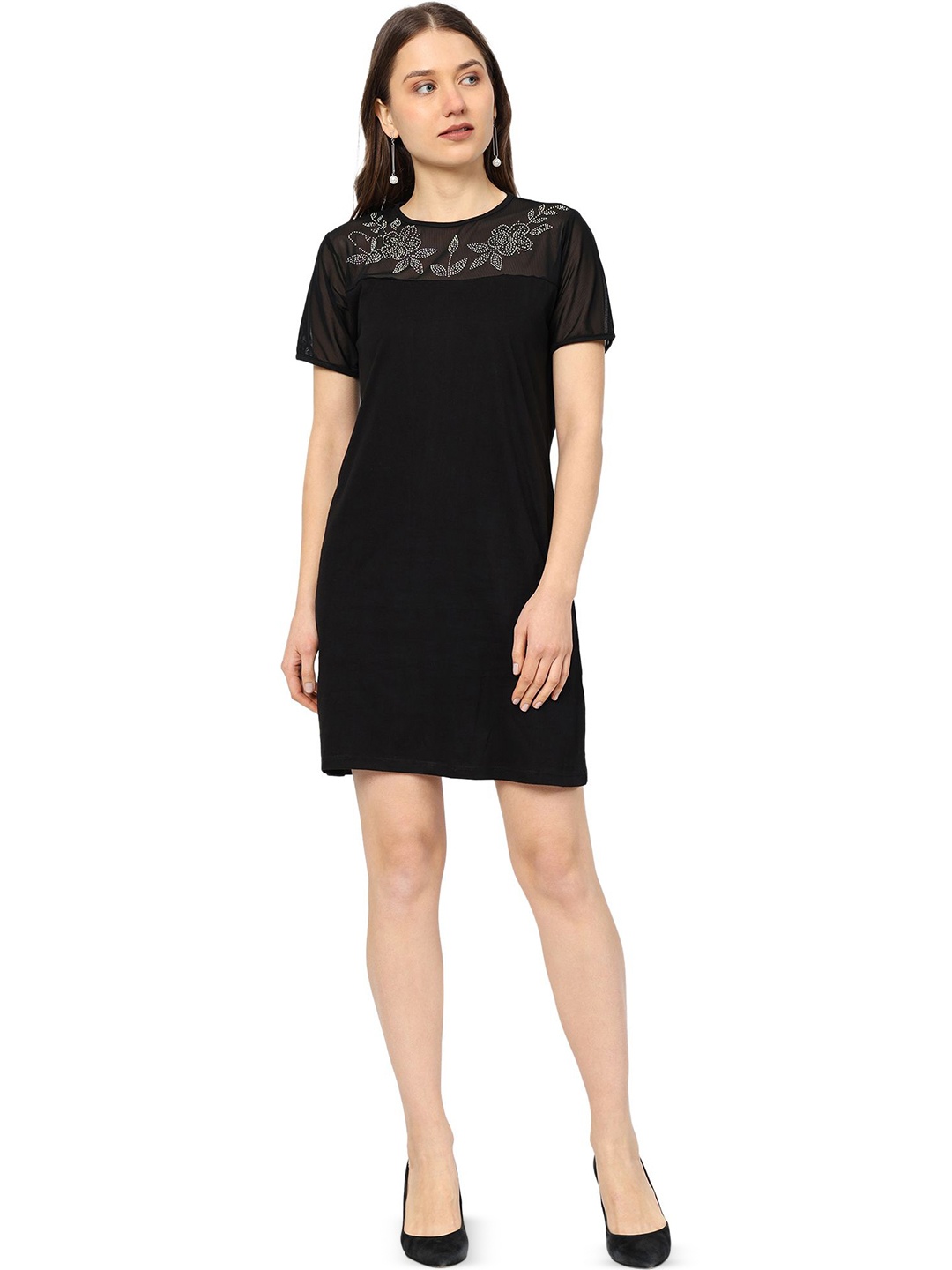 

ROARERS A-Line Mini Dress, Black