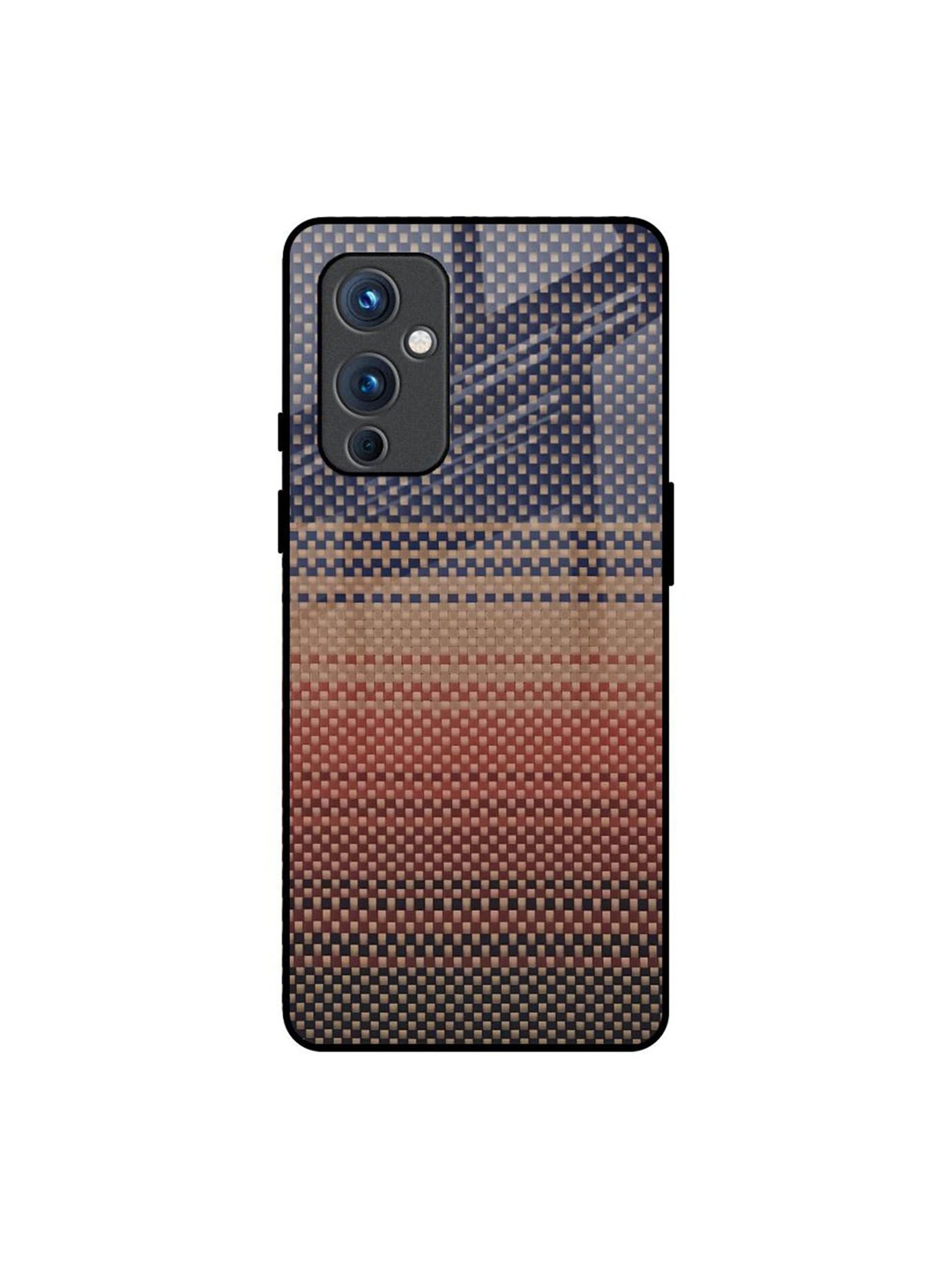 

QRIOH Abstract Printed OnePlus 9 Back Case Mobile Accessories, Brown