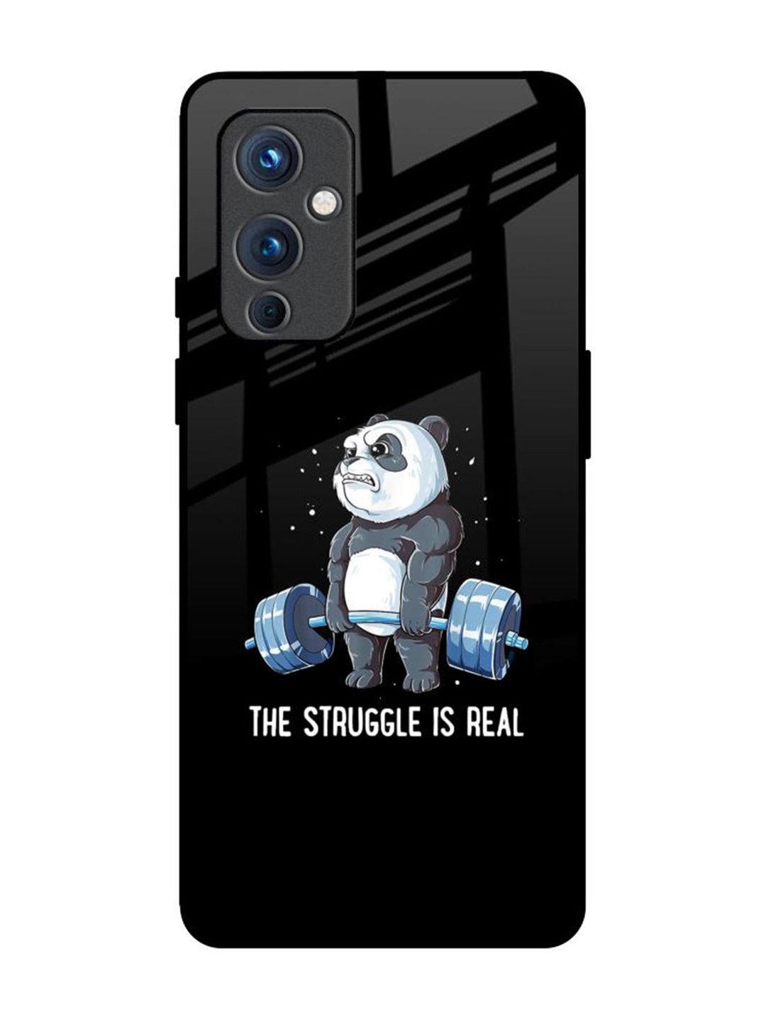 

QRIOH Quirky Printed OnePlus 9 Back Case Mobile Accessories, Black