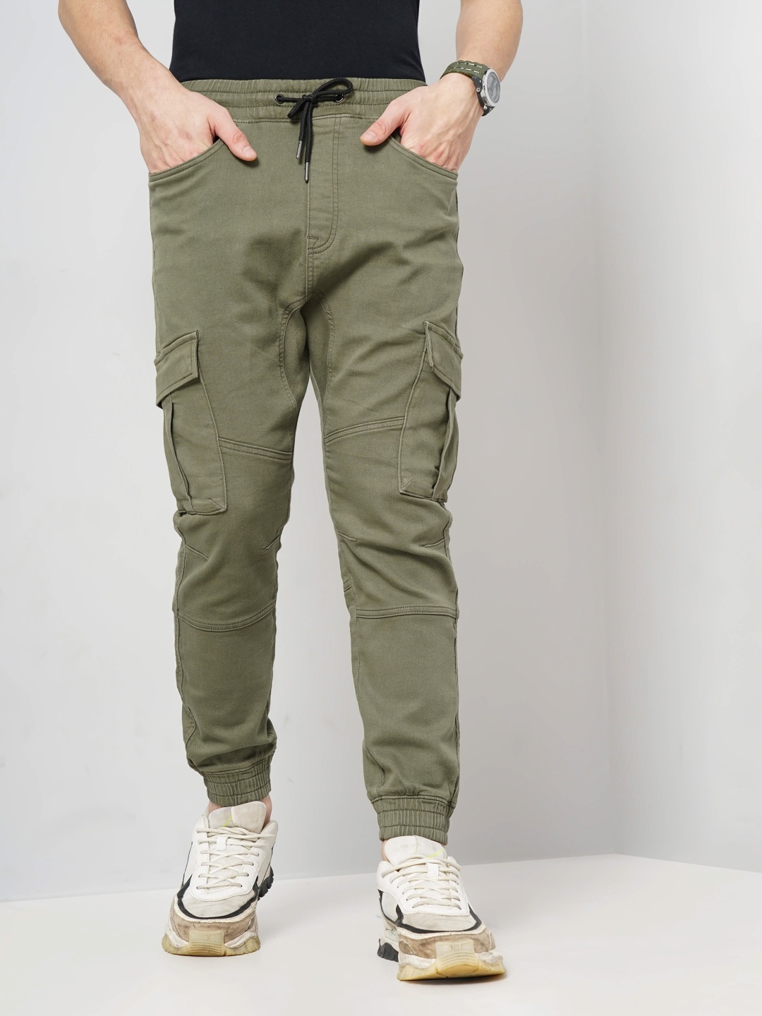 

Celio Men Jean Jogger Stretchable Jeans, Olive