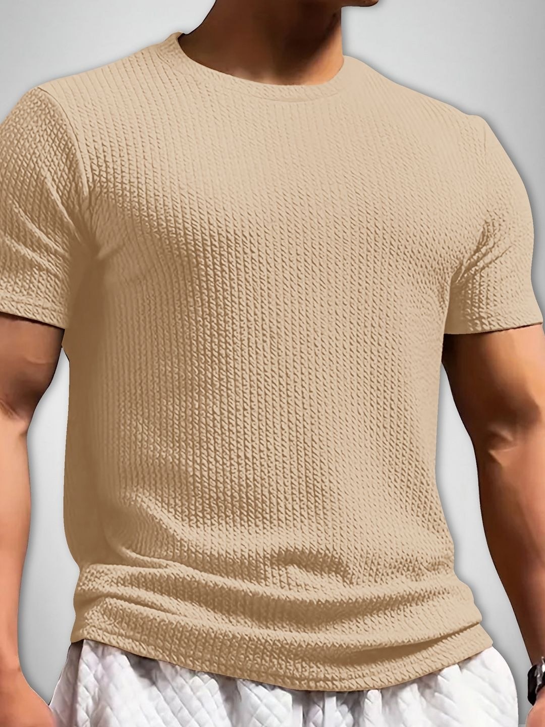 

Moda Rapido Men T-shirt, Beige