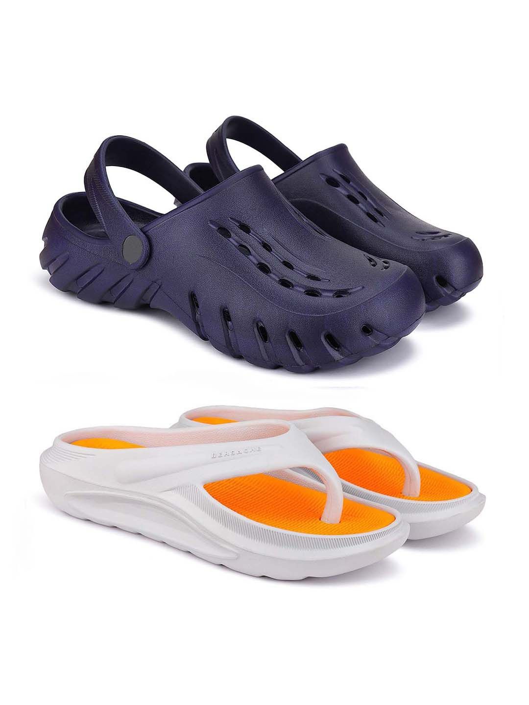 

BERSACHE Men Clogs, Navy blue