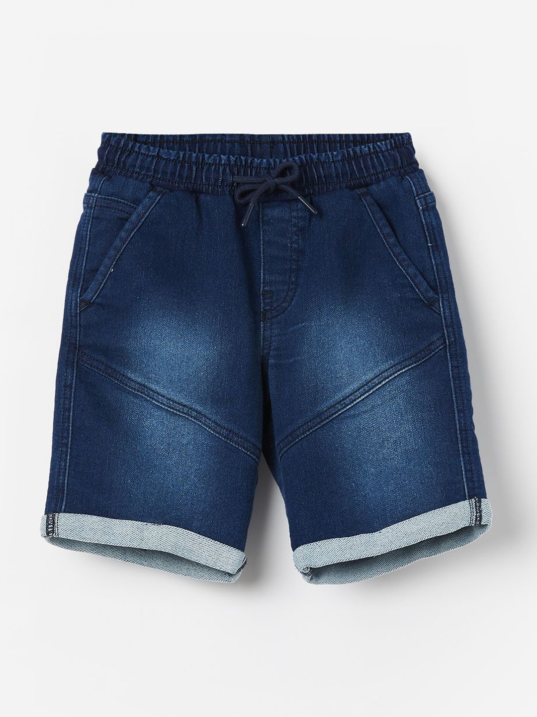 

Fame Forever by Lifestyle Boys Washed Denim Shorts, Blue