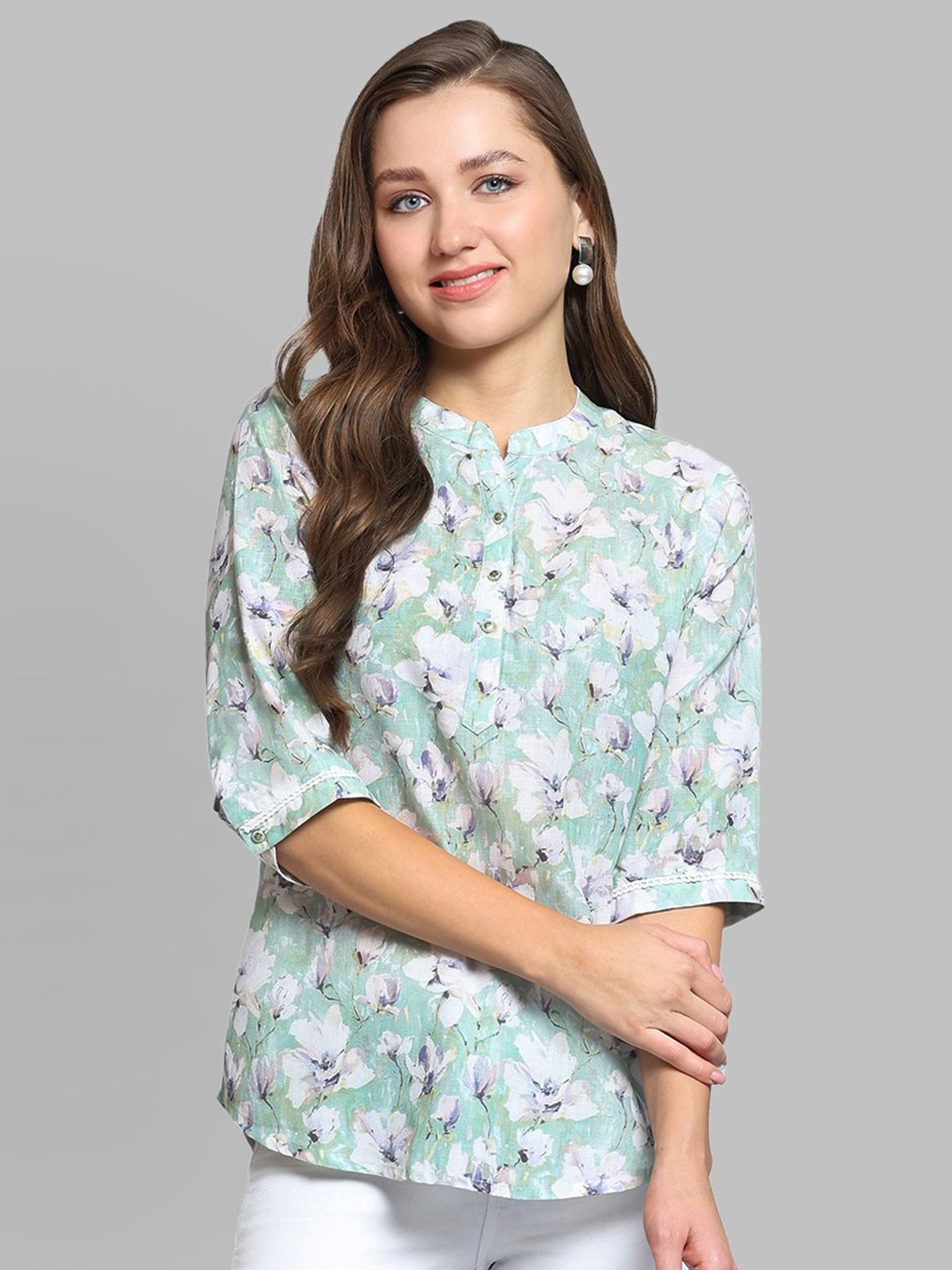 

Monte Carlo Floral Print Top, Green