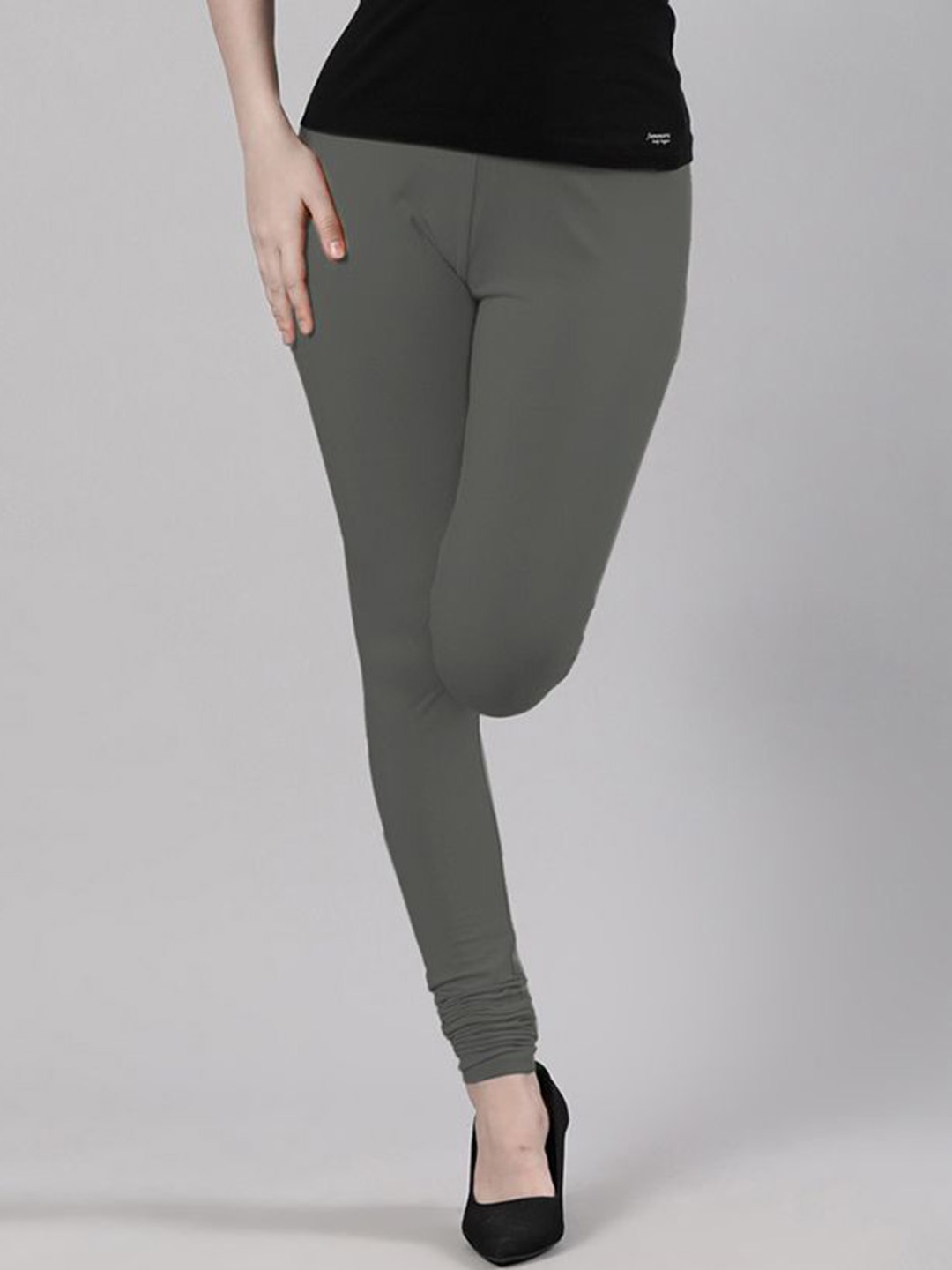 

Femmora Churidar Length Leggings, Charcoal