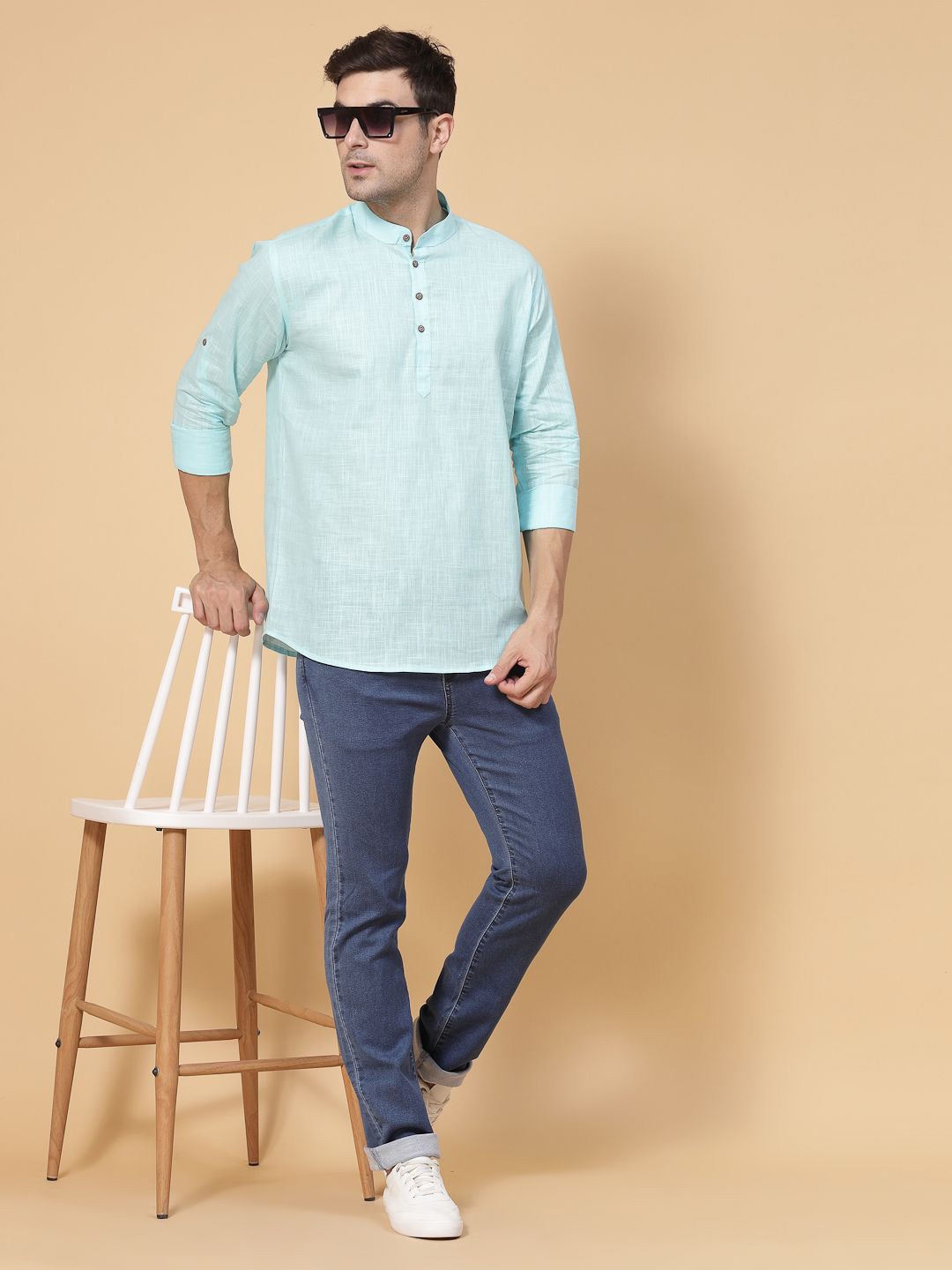 

Metronaut Men Opaque Casual Shirt, Blue