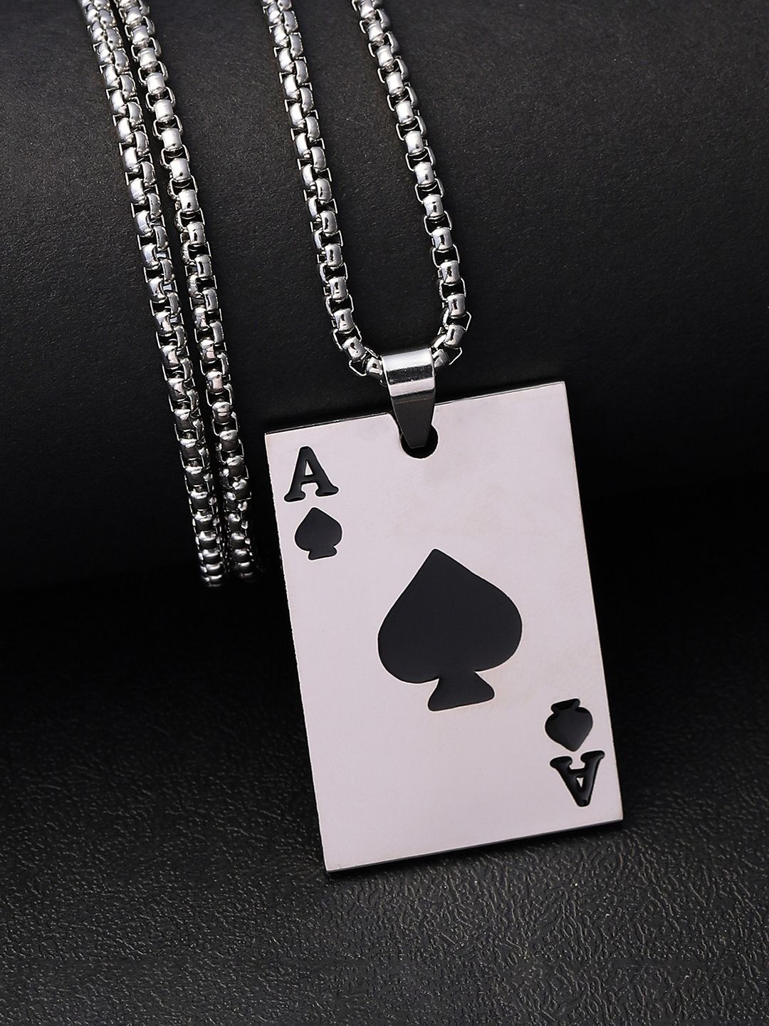 

French Accent Men Silver-Plated Chain