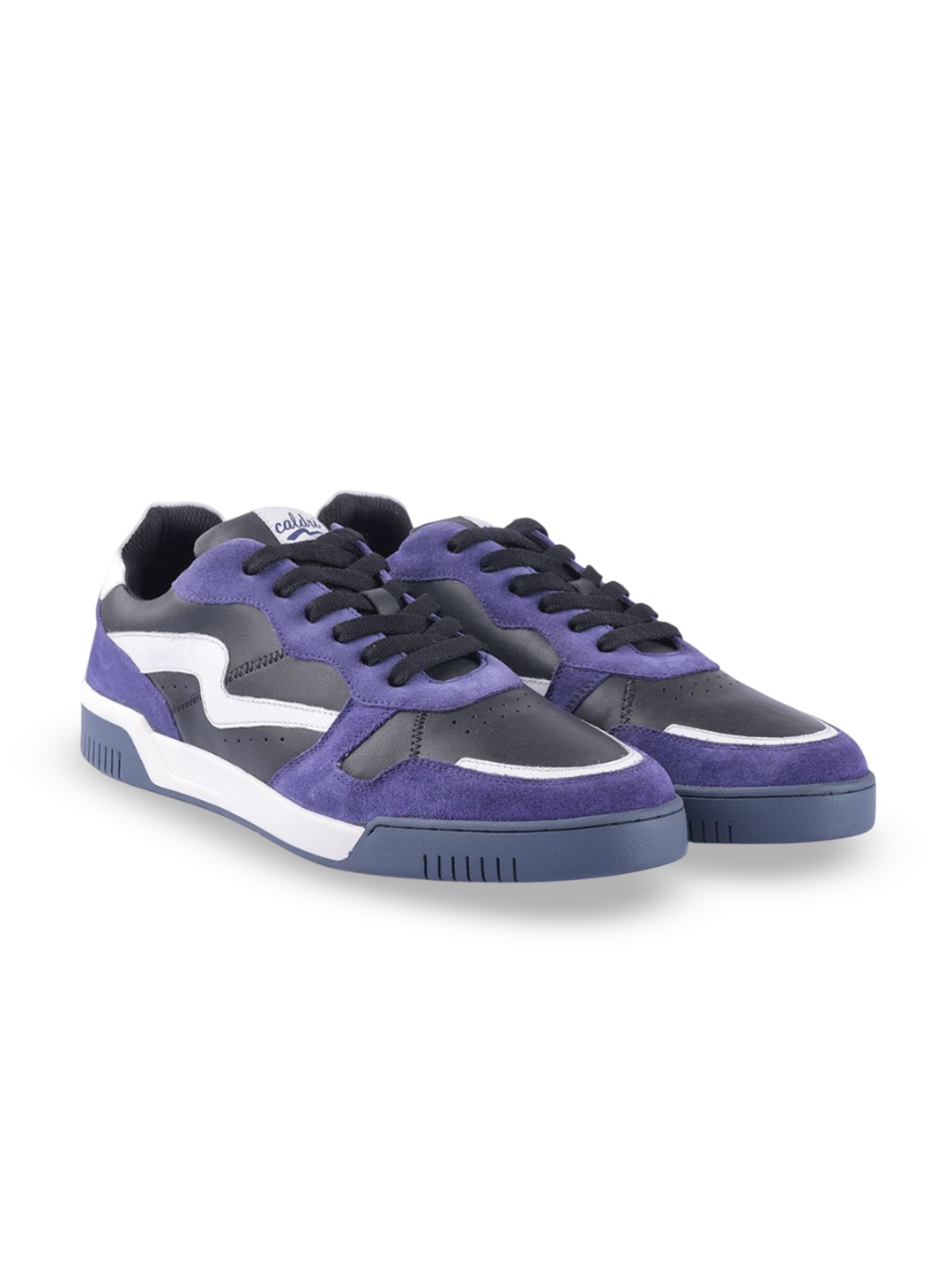 

Caldri Men Leather Sneakers, Purple