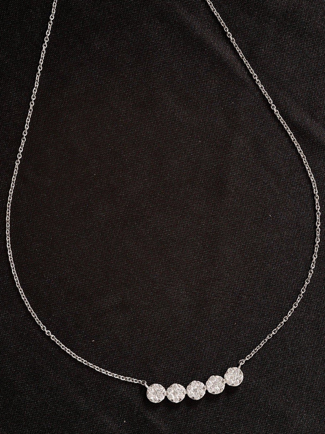 

KIORAH Sterling Silver Silver-Plated Necklace