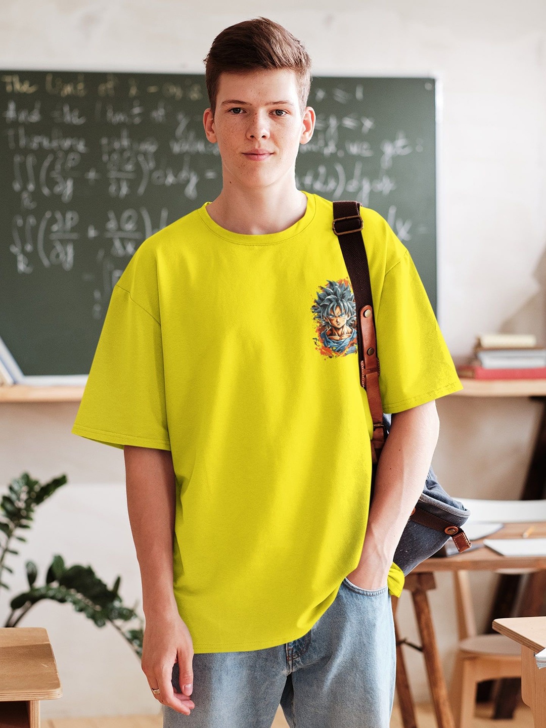 

Edyssa Men Printed T-shirt, Yellow