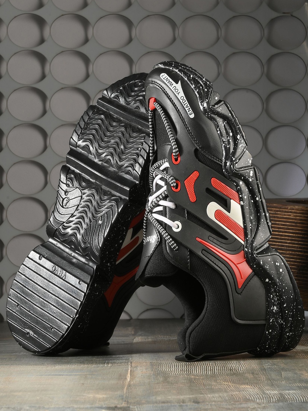 

Shoe Island Men Running Non-Marking Shoes, Black