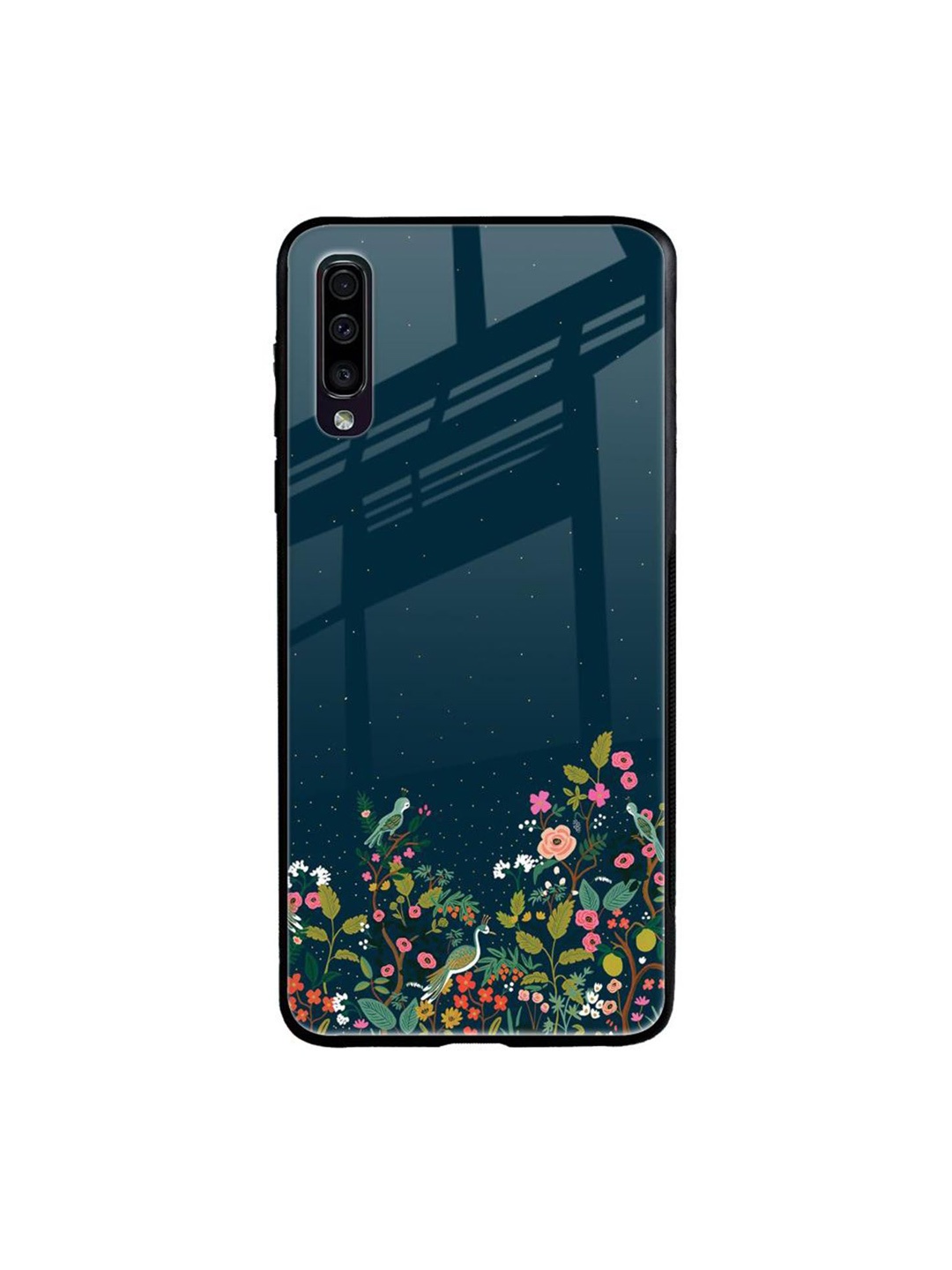 

QRIOH Floral Printed Samsung Galaxy A70 Back Case Mobile Accessories, Green