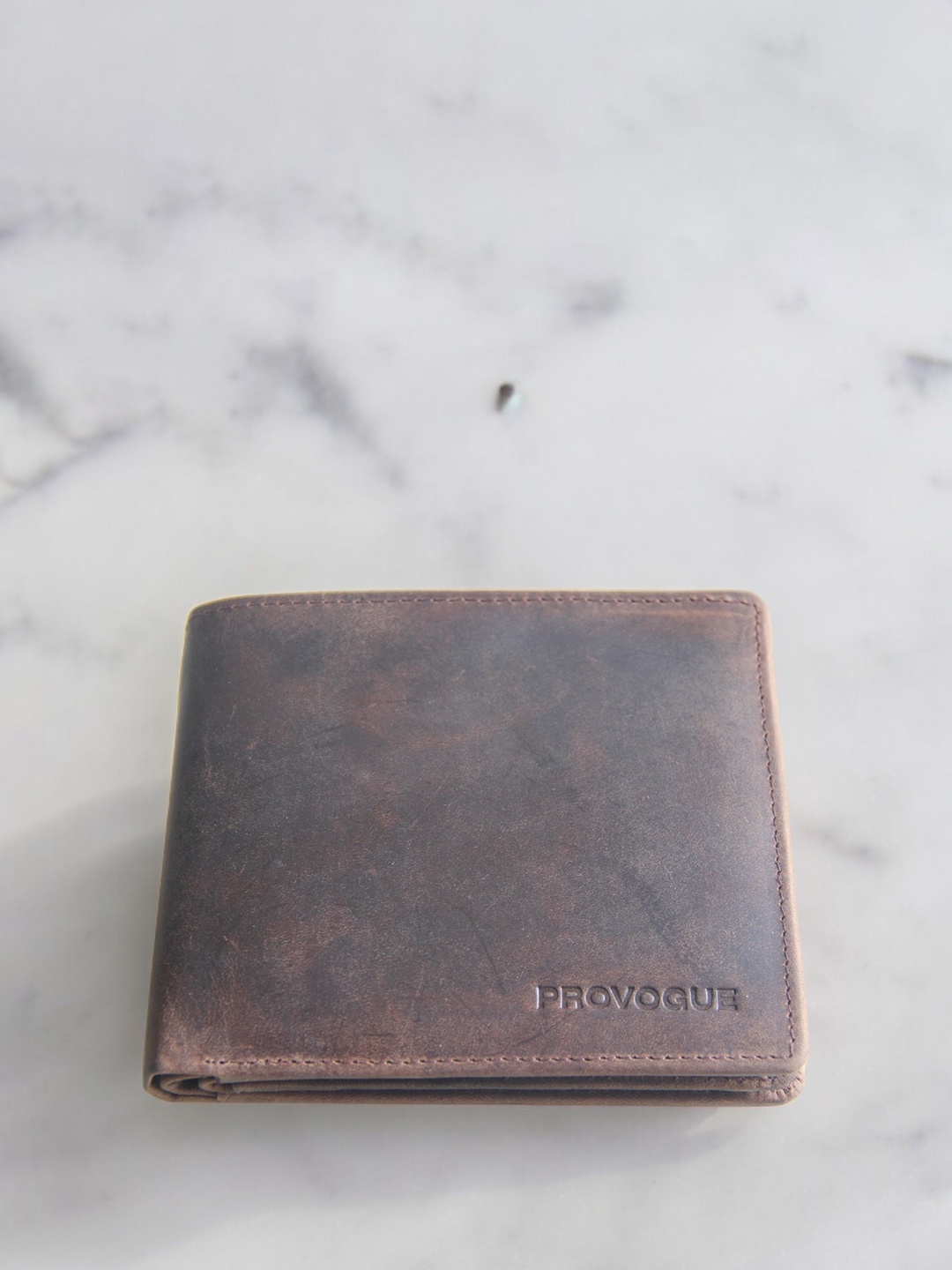

Provogue Men Leather Two Fold Wallet, Brown