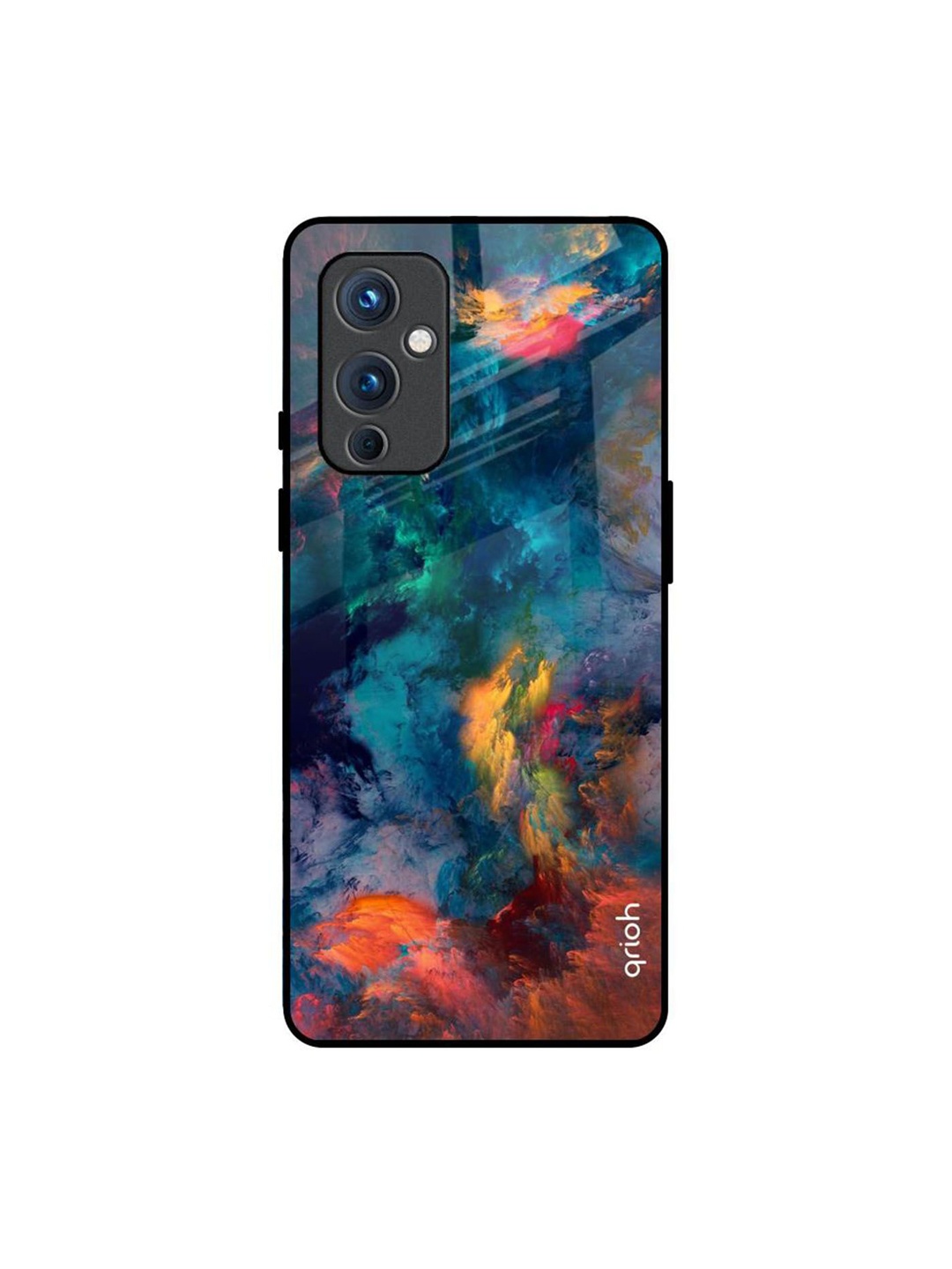 

QRIOH Quirky Printed OnePlus 9 Back Case Mobile Accessories, Blue