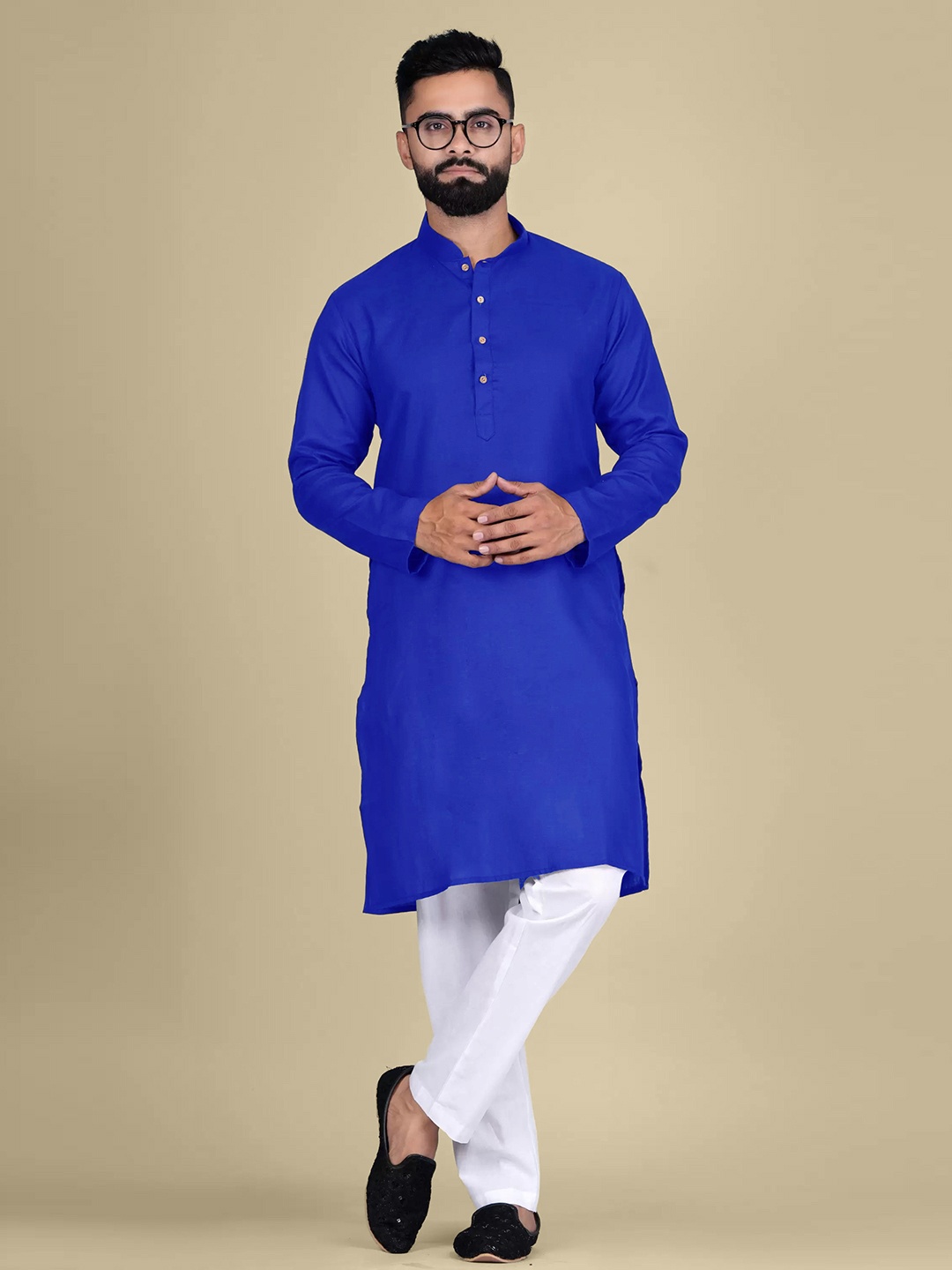 

Moda Rapido Mandarin Collar Straight, Blue