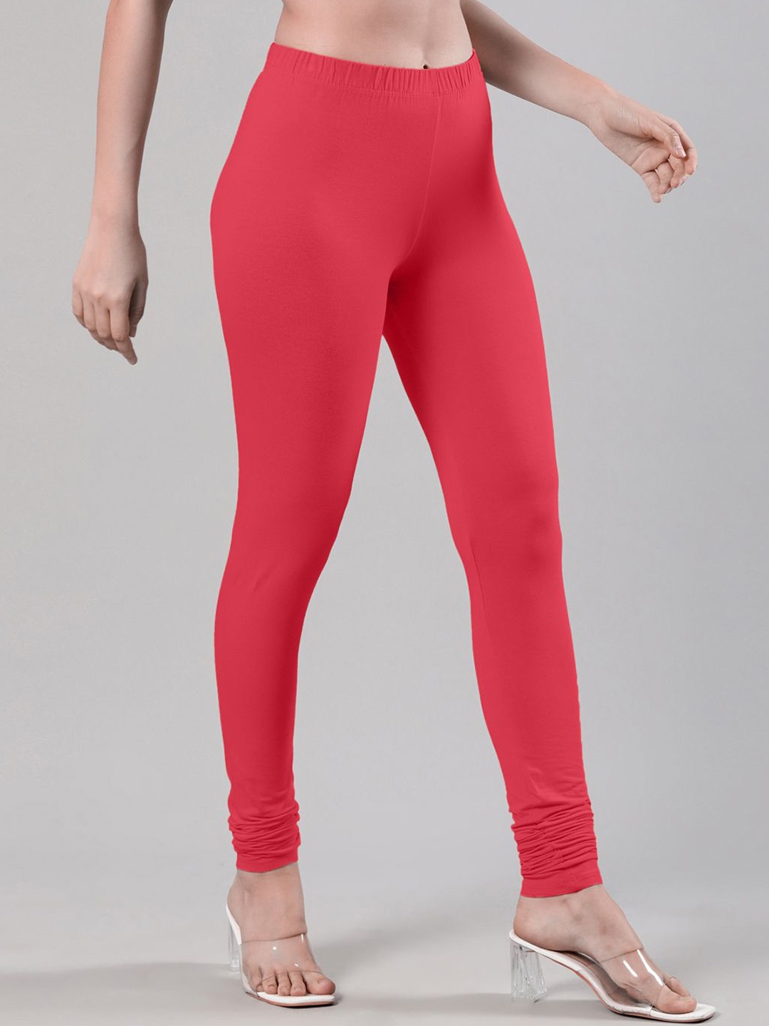 

Femmora Churidar Length Leggings, Red