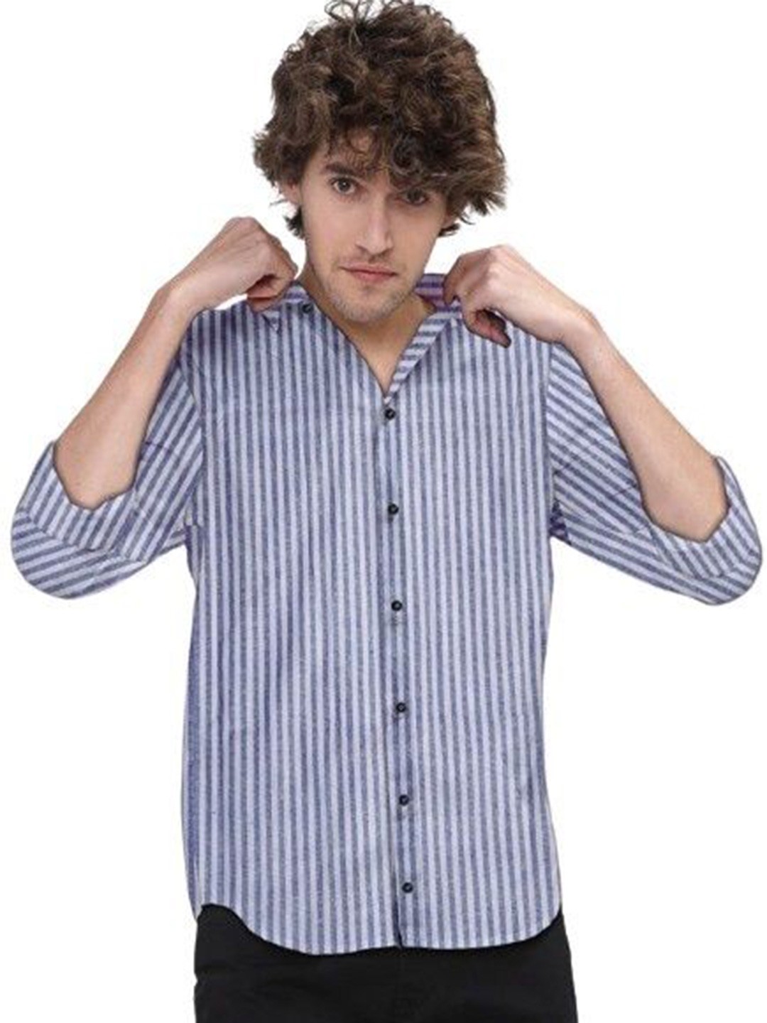 

ISUEL FAB Men Opaque Printed Casual Shirt, Blue