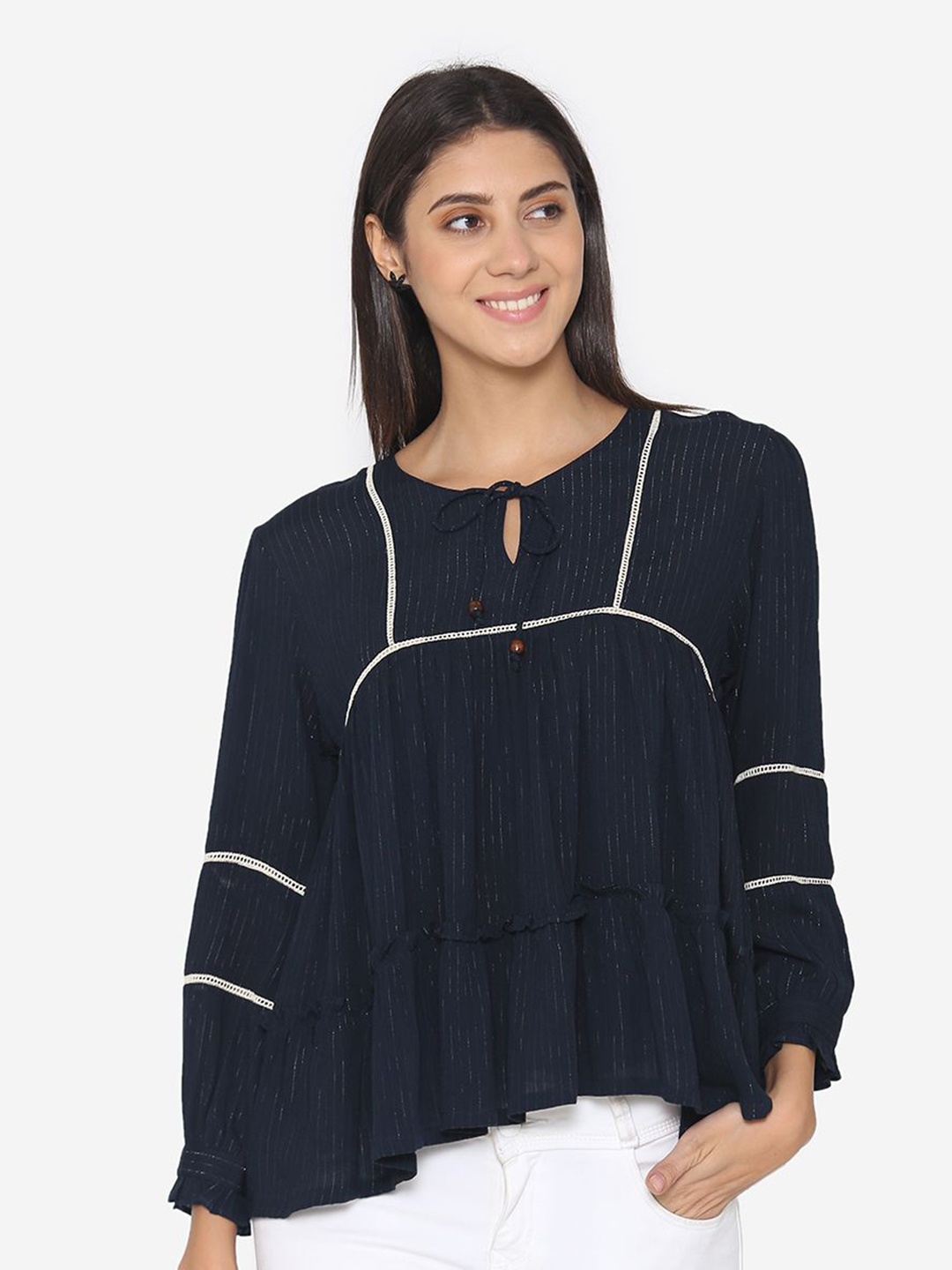 

VEGAL Top, Navy blue