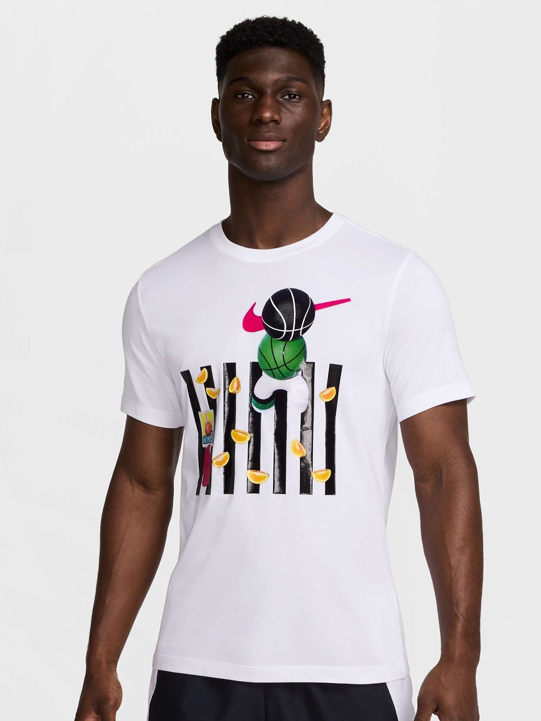 

Nike Men's Dri-FIT Basketball T-Shirt, White