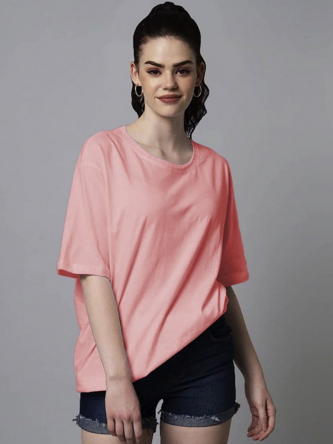 

SZN Women Printed Pockets T-shirt, Pink